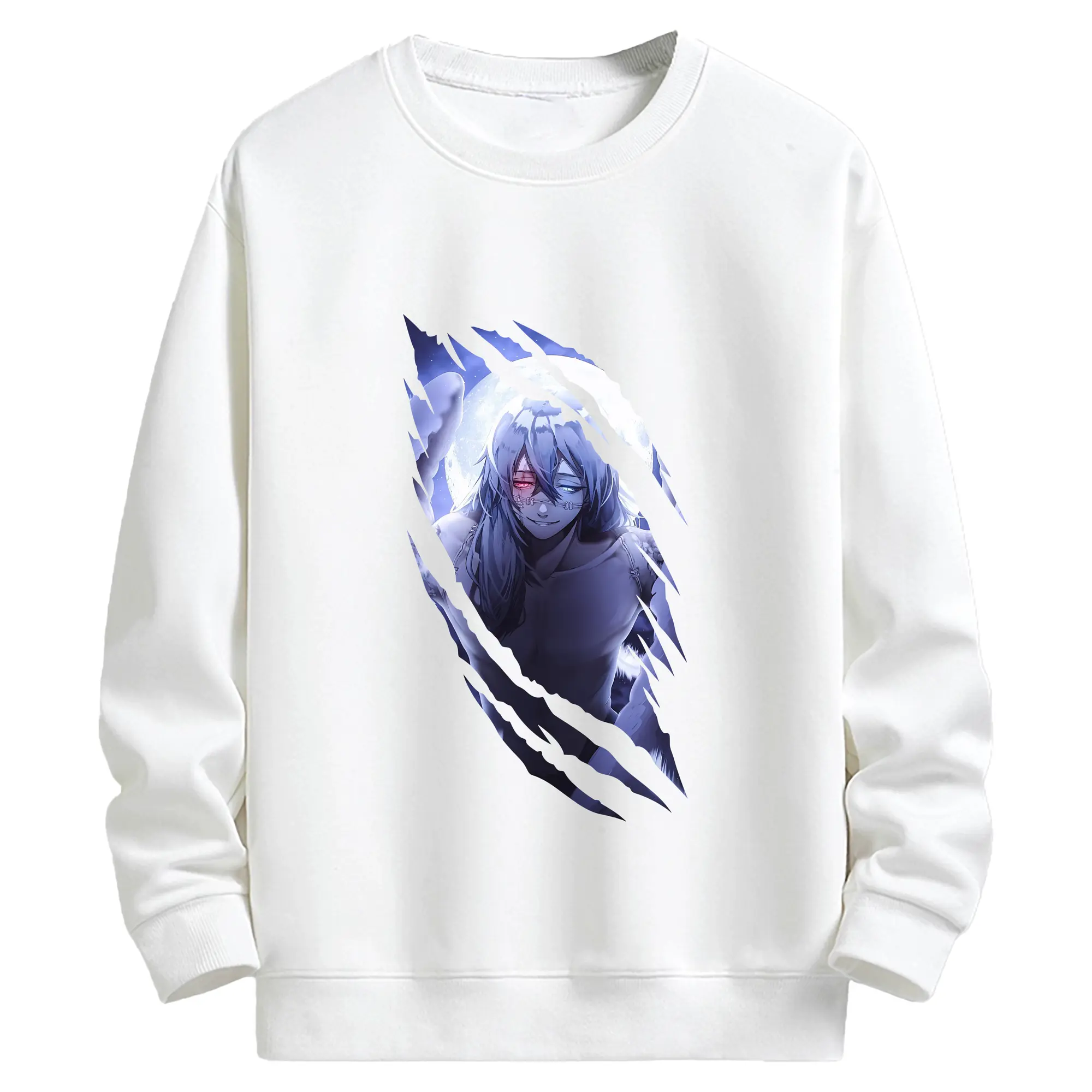 呪術廻戦 グッズ,真人 - キッズ クルーネックスウェットシャツ ・ フロントプリント ・ 綿80％ ポリエステル20％ ・ 快適 通学 スポーツ 日常使い お散歩用