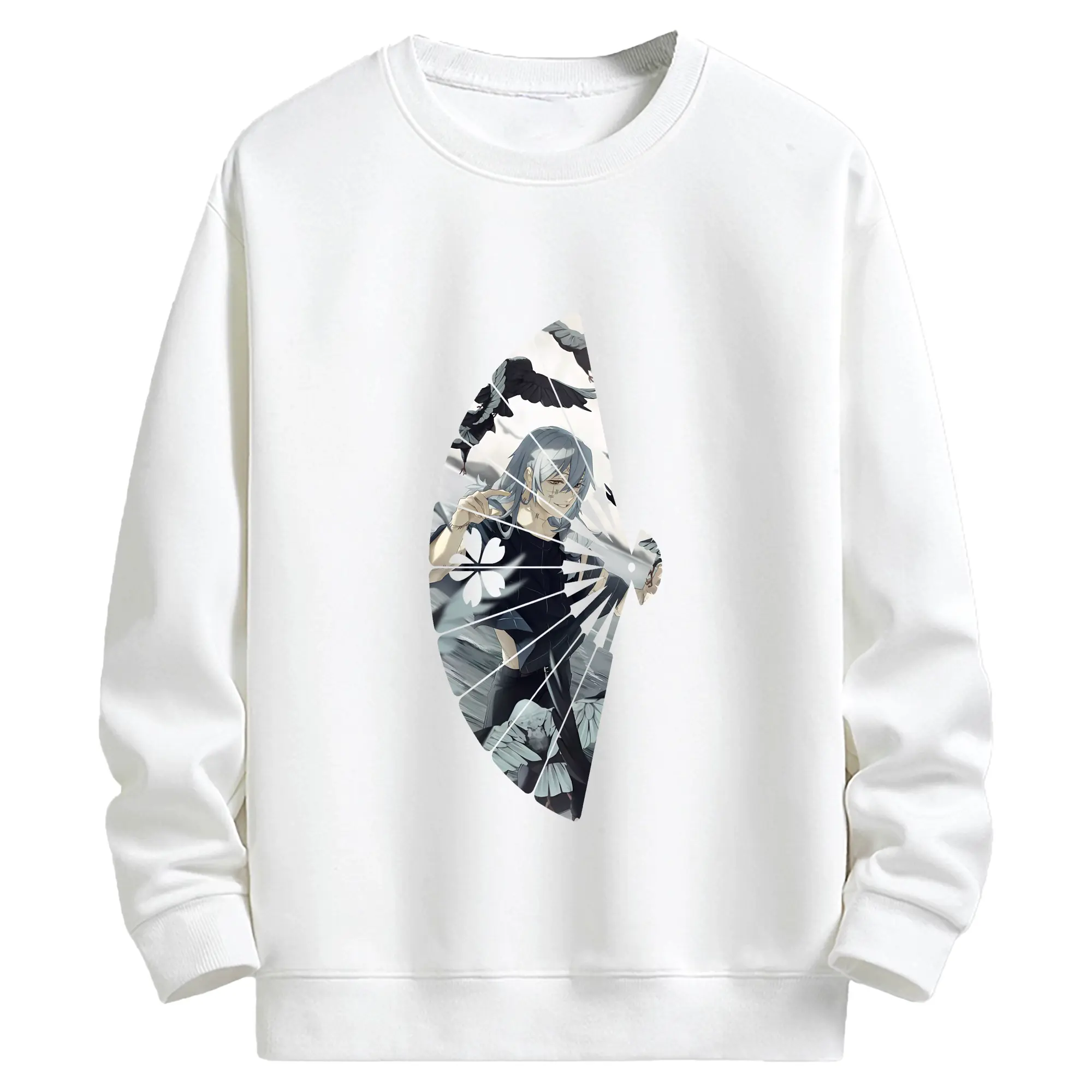 呪術廻戦 グッズ,真人 - キッズ クルーネックスウェットシャツ ・ フロントプリント ・ 綿80％ ポリエステル20％ ・ 快適 通学 スポーツ 日常使い お散歩用