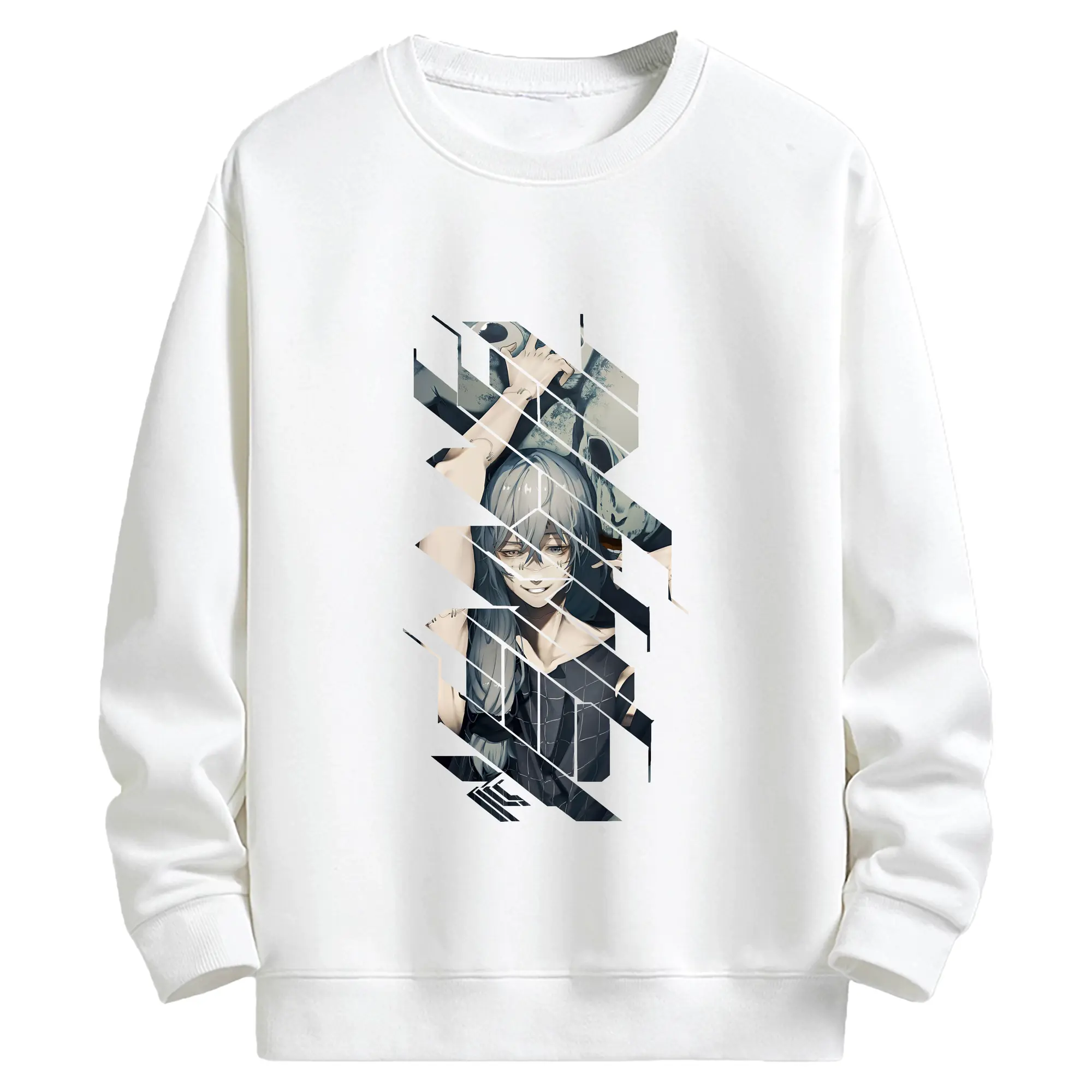 呪術廻戦 グッズ,真人 - キッズ クルーネックスウェットシャツ ・ フロントプリント ・ 綿80％ ポリエステル20％ ・ 快適 通学 スポーツ 日常使い お散歩用