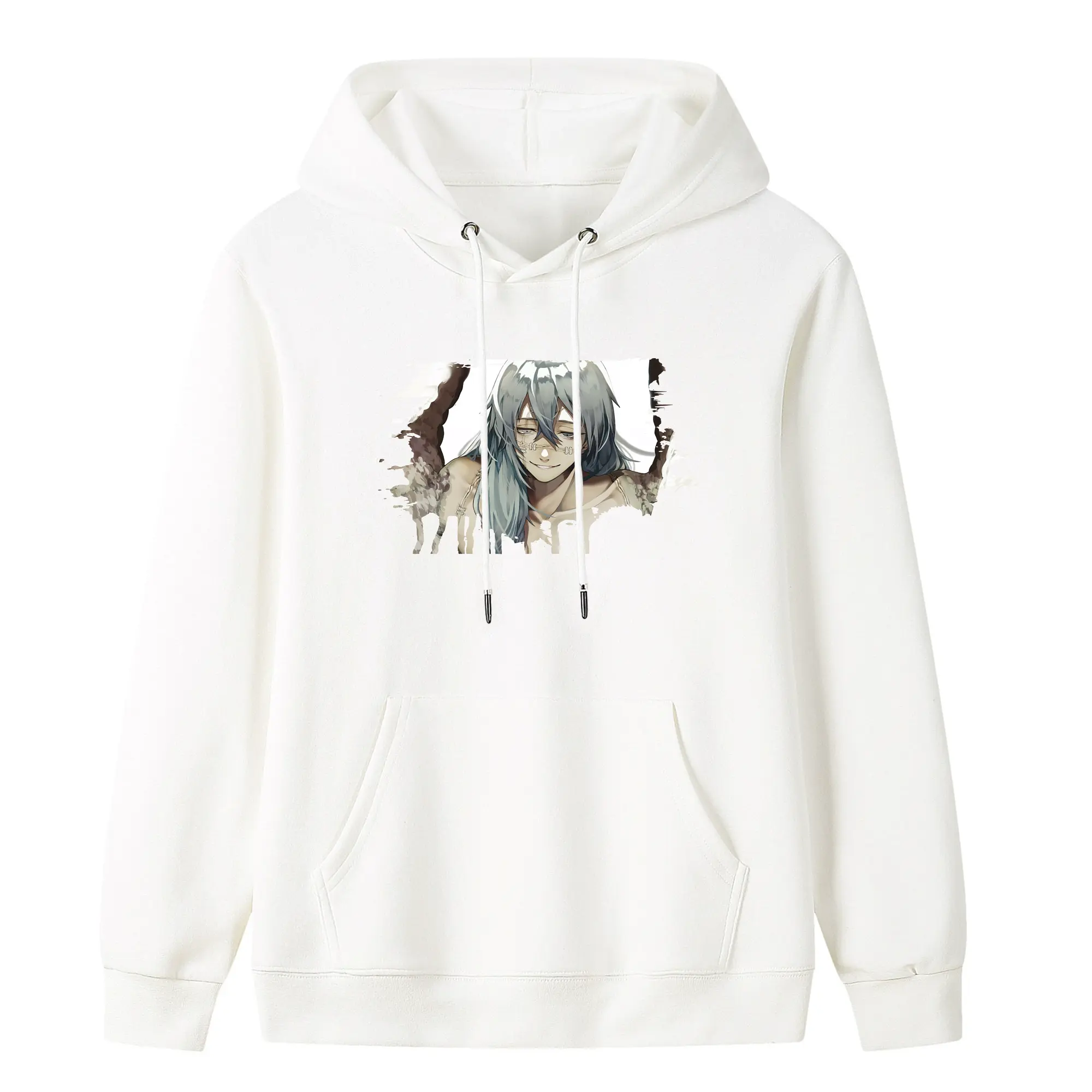 呪術廻戦 グッズ,真人 - キッズ フード付きパーカー ・ フロントプリント ・ ポリエステル100％ ・ 快適 通学 スポーツ 日常使い お散歩用