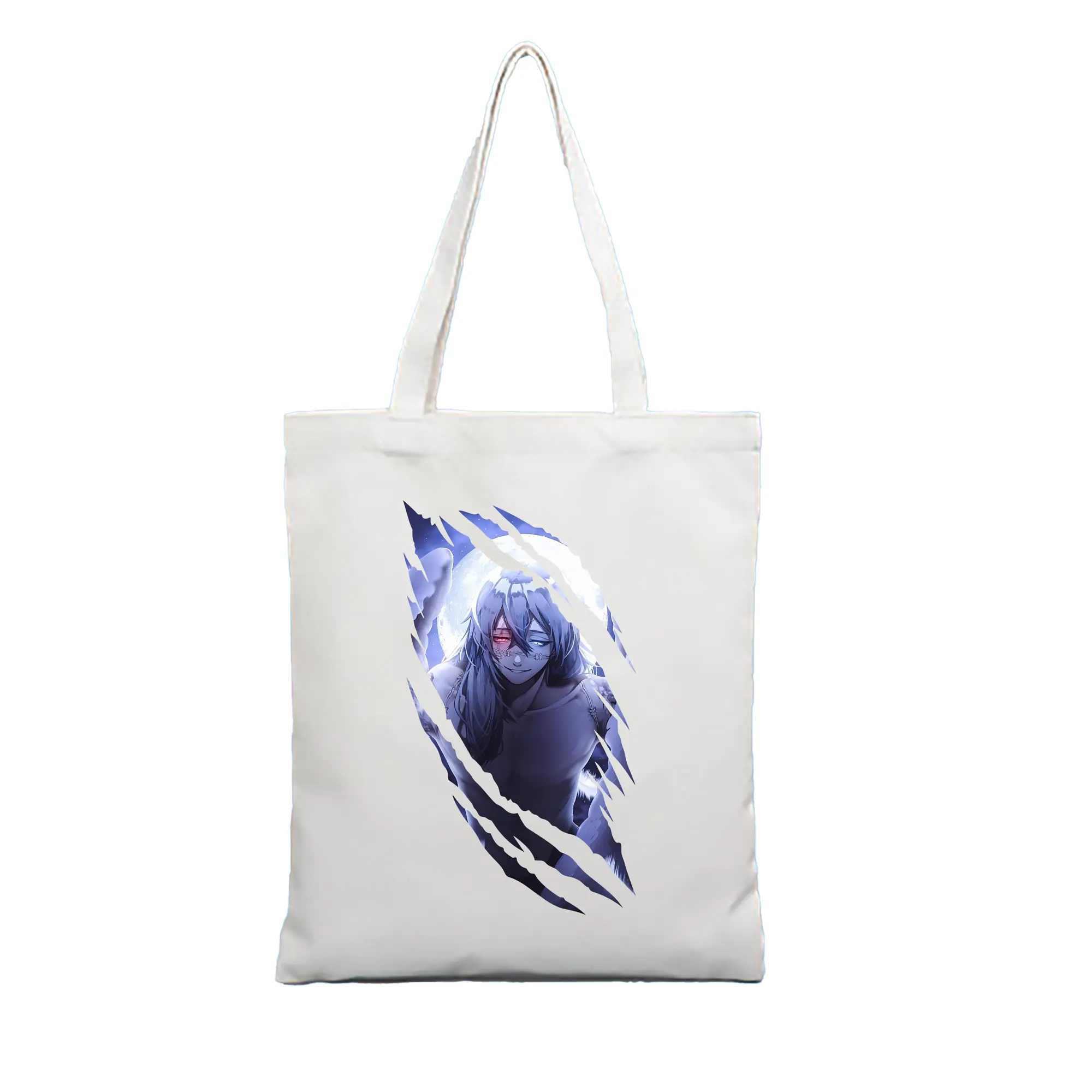 呪術廻戦 グッズ,真人 - 縦型キャンバス手提げバッグ（トートバッグ） ・ キャンバス素材 ・ ショッピング用 ・ 軽量 丈夫 お手入れ簡単