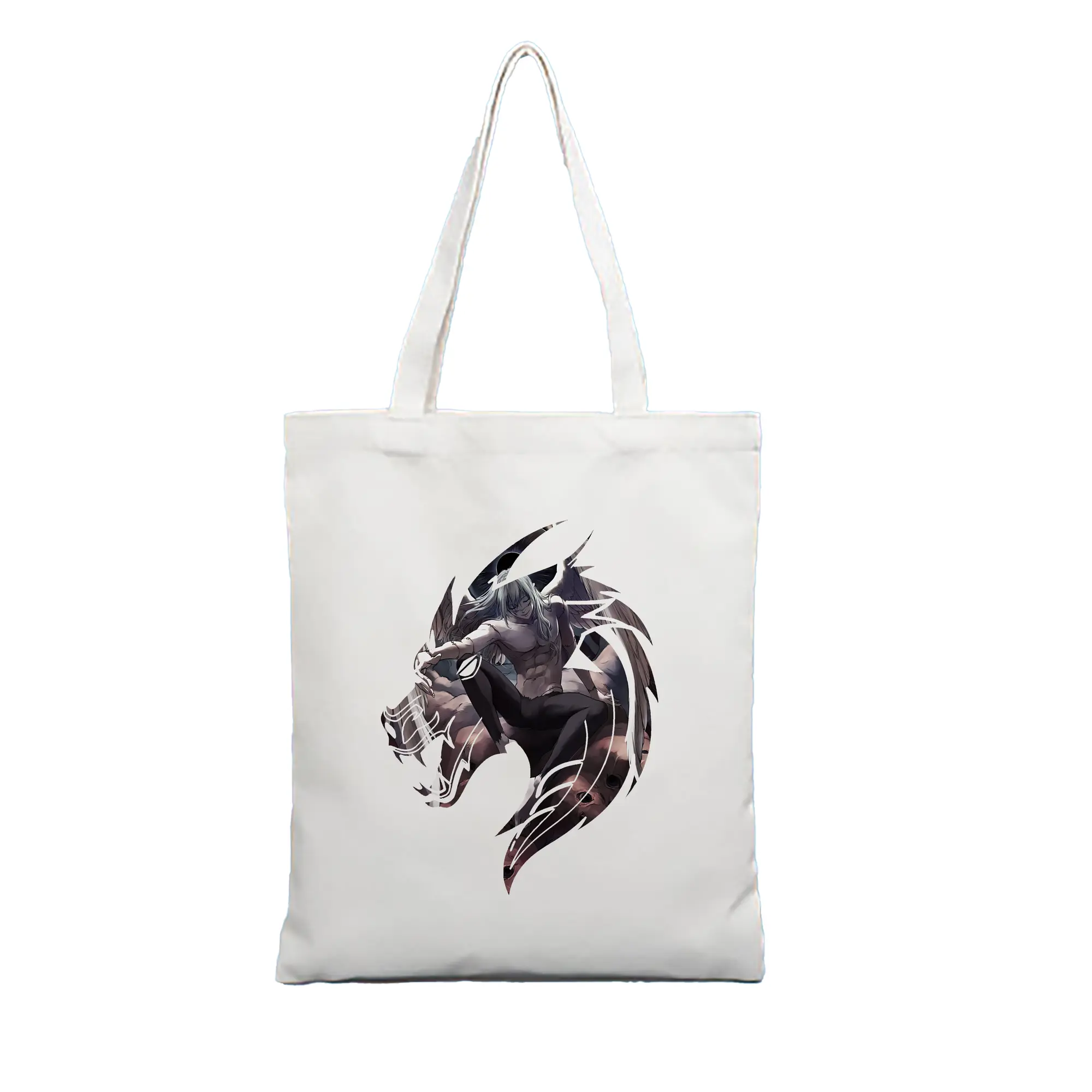呪術廻戦 グッズ,真人 - 縦型キャンバス手提げバッグ（トートバッグ） ・ キャンバス素材 ・ ショッピング用 ・ 軽量 丈夫 お手入れ簡単
