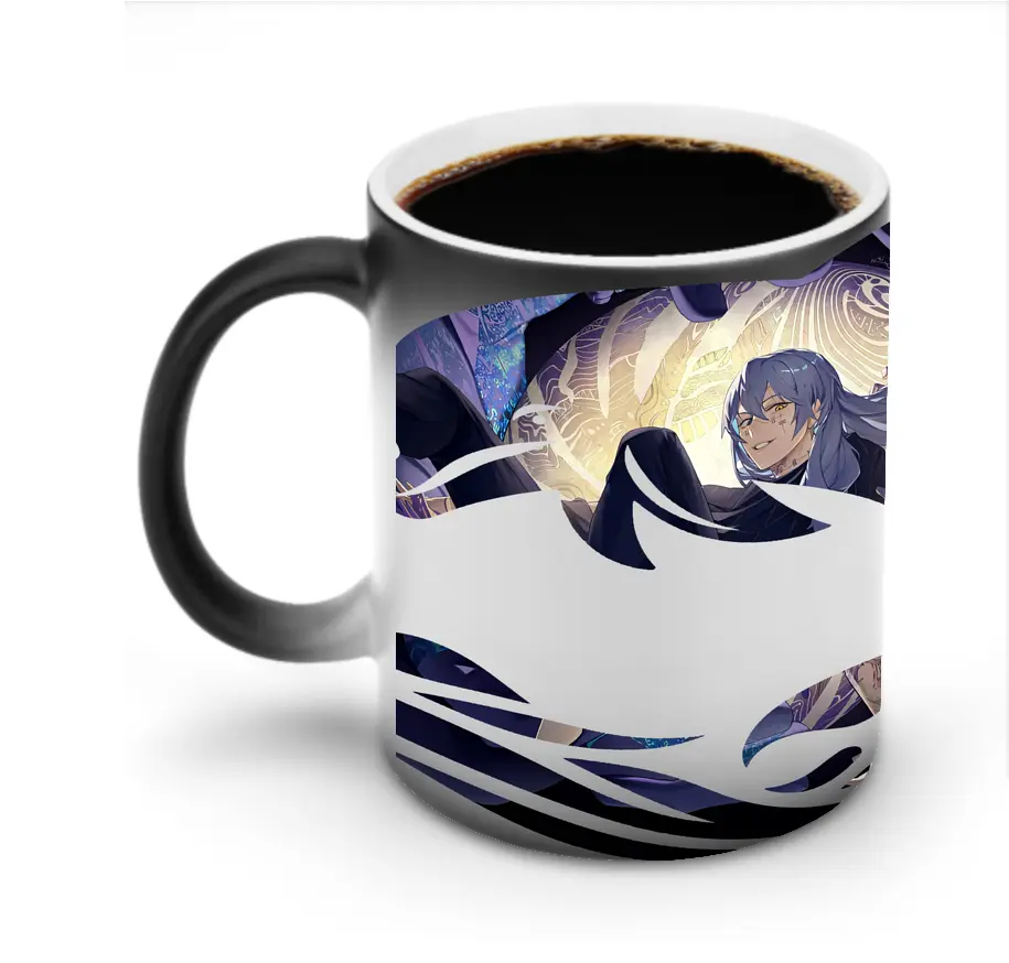 呪術廻戦 グッズ,真人 - 変色マグカップ ・ セラミック ・ 熱転写プリント ・ 耐久性 高品質 ・ ギフト・自宅用 コーヒー お茶
