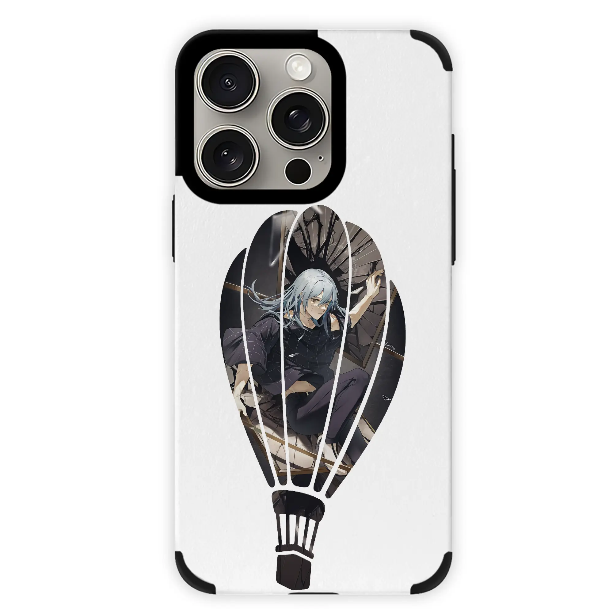 呪術廻戦 グッズ,真人 - IPhone15ProMax対応 ・ PUレザースマホケース ・ 耐衝撃 ・ 黄変防止 ・ 360度全面保護 ・ 柔らか手触り ・ 3D立体ボタン