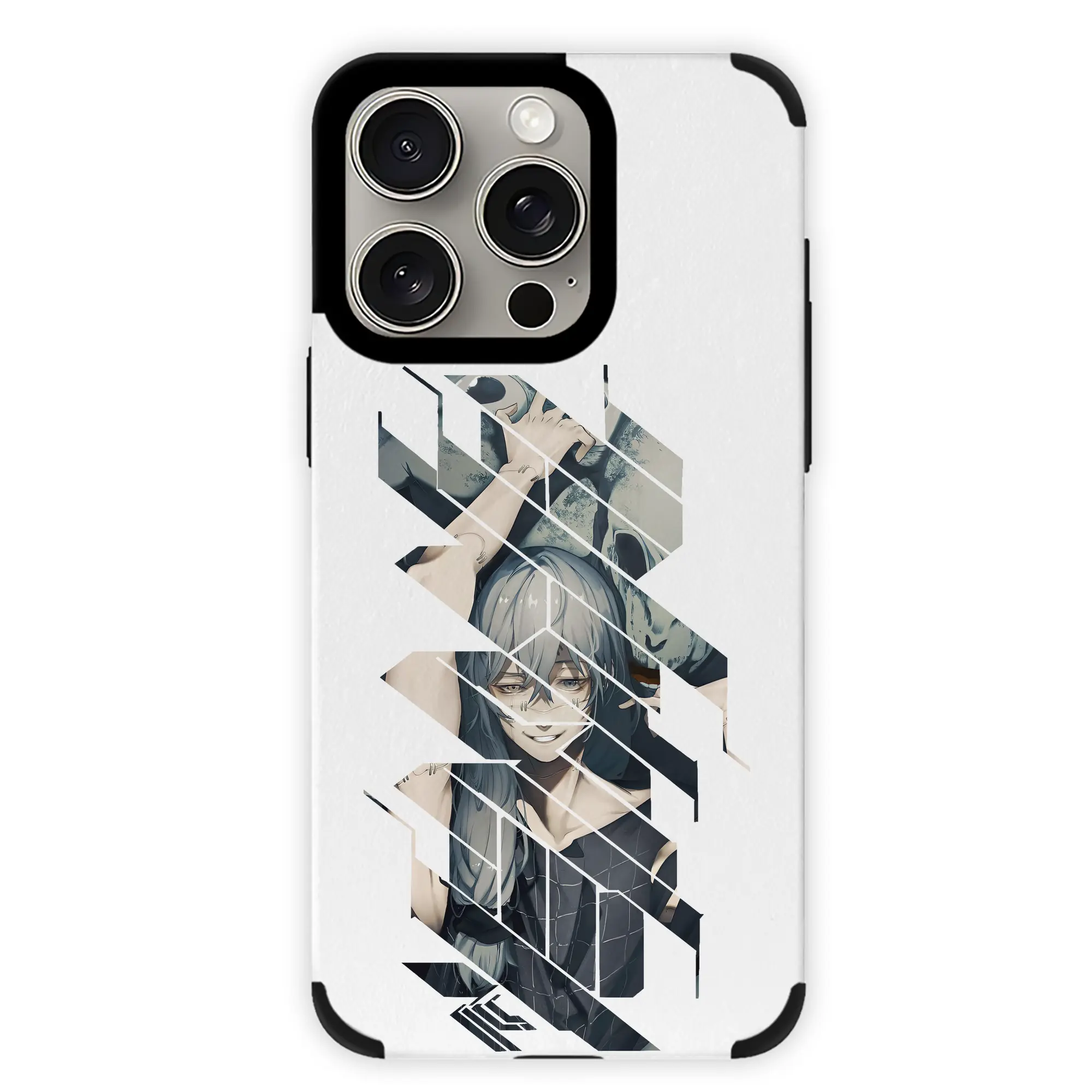 呪術廻戦 グッズ,真人 - IPhone15ProMax対応 ・ PUレザースマホケース ・ 耐衝撃 ・ 黄変防止 ・ 360度全面保護 ・ 柔らか手触り ・ 3D立体ボタン