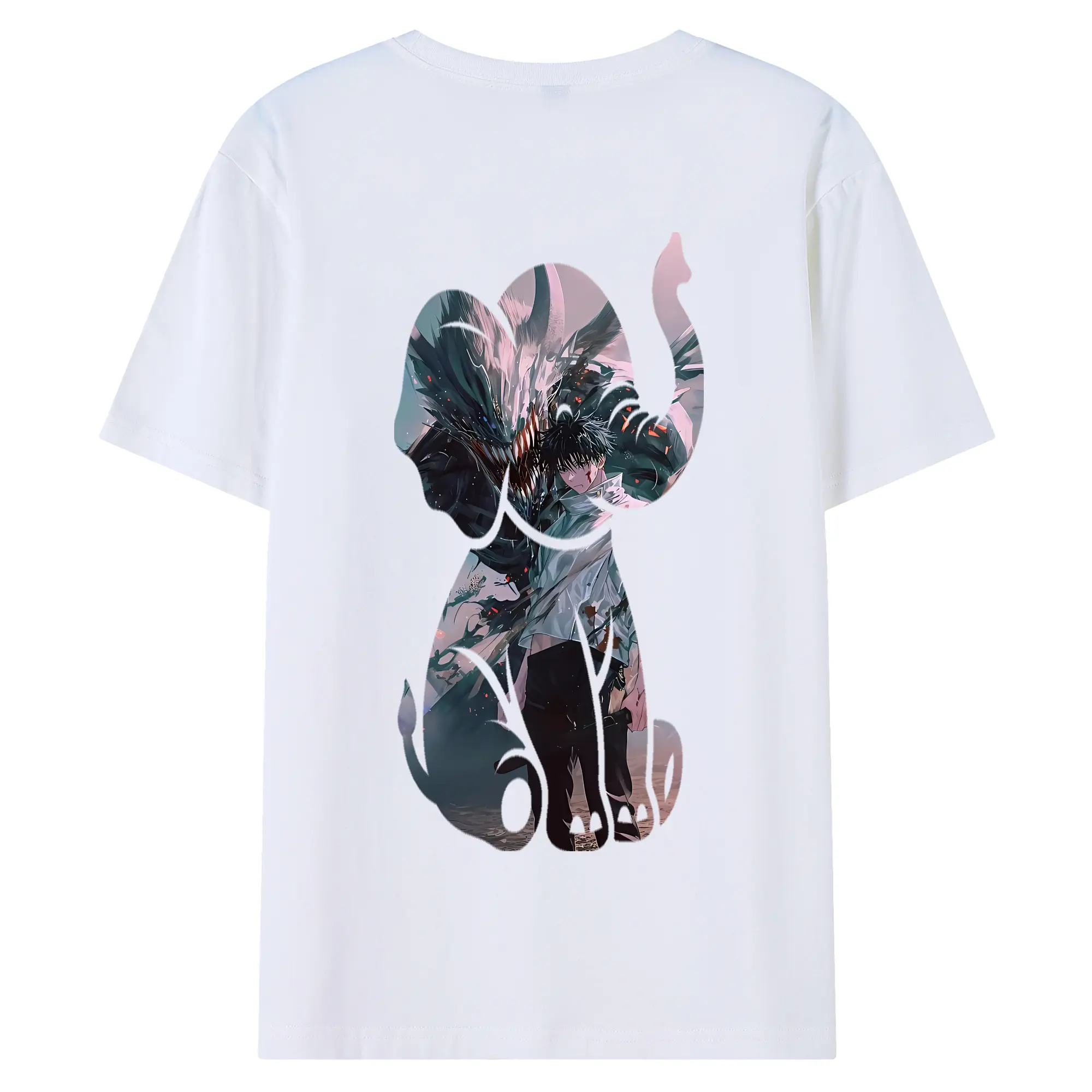 呪術廻戦 グッズ,乙骨 憂太 - 綿100％ 半袖Tシャツ ・ バックプリント ・ 快適 通気性 ・ 日常使い 散歩 スポーツ用