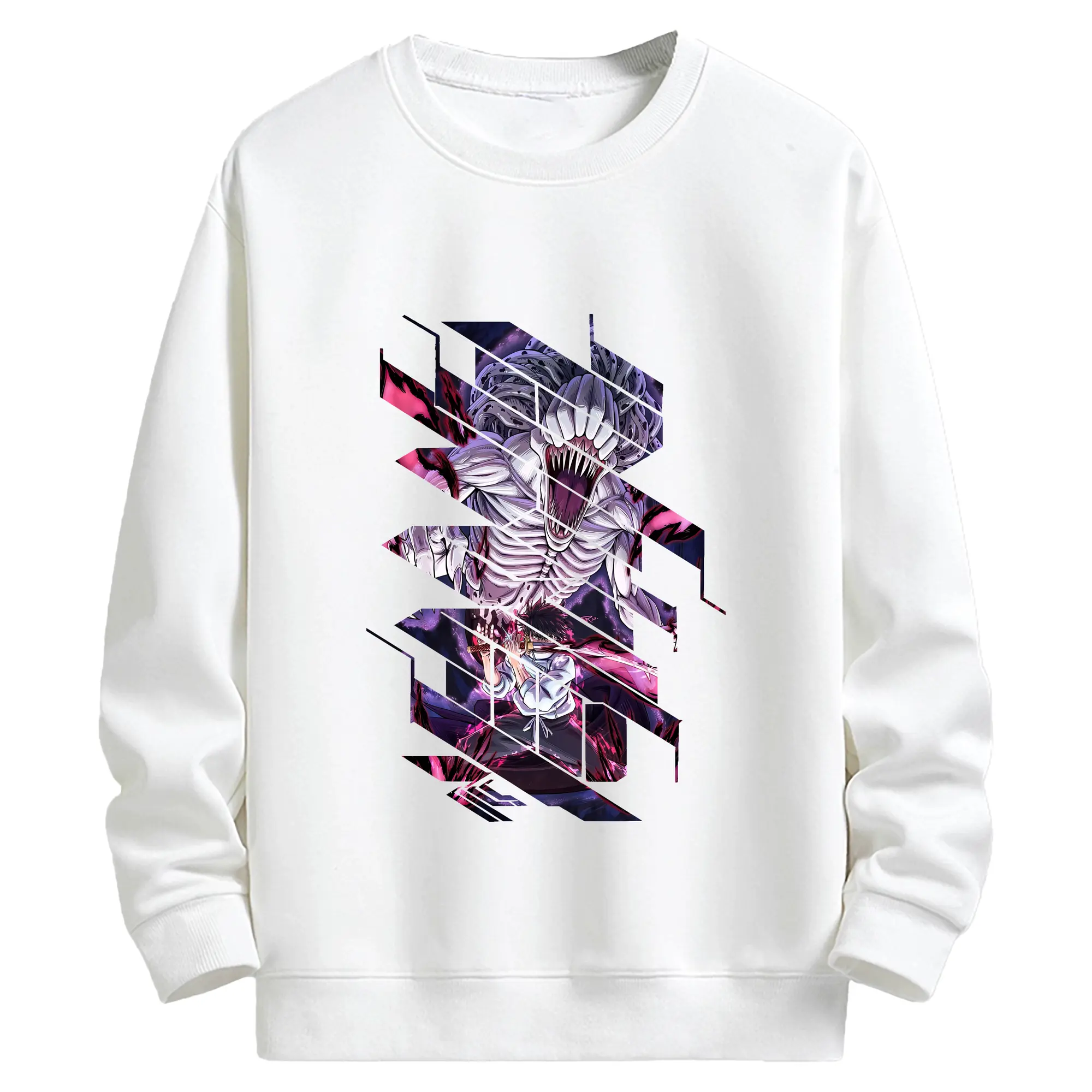 呪術廻戦 グッズ,乙骨 憂太 - 高品質 クルーネック スウェット ・ コットン59％ ポリエステル41％ ・ ユニセックス 長袖 トレーナー ・ カジュアル デイリー スポーツ 散歩用