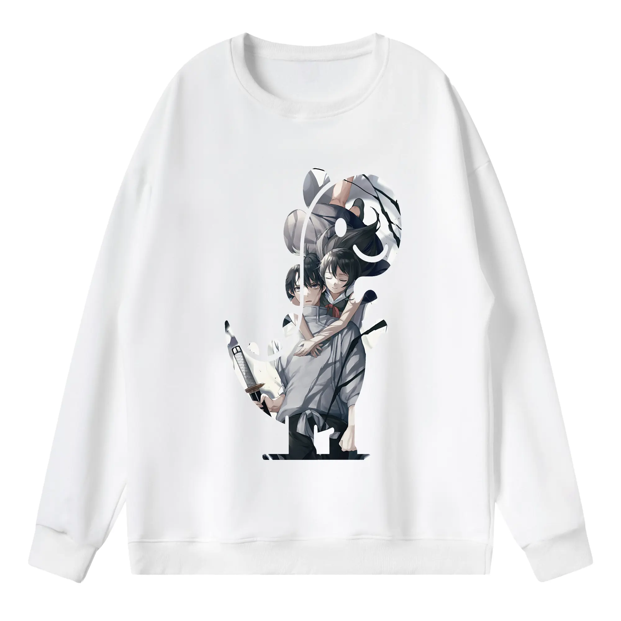 呪術廻戦 グッズ,乙骨 憂太 - 薄手 クルーネック スウェット 裏毛260g · ポリエステル 春秋向け カジュアル 男女兼用 · トレーナー デイリー スポーツ 散歩に最適