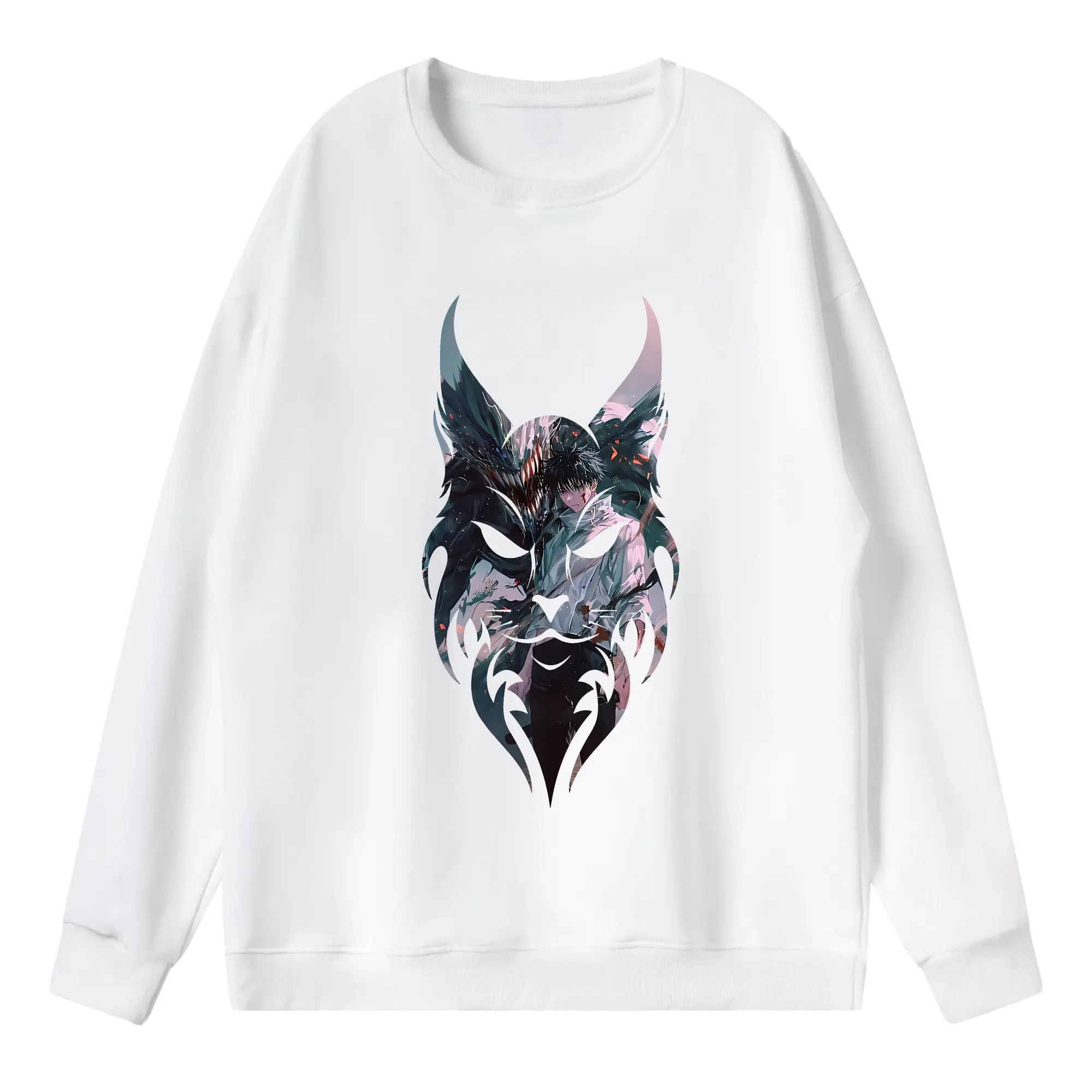 呪術廻戦 グッズ,乙骨 憂太 - 薄手 クルーネック スウェット 裏毛260g · ポリエステル 春秋向け カジュアル 男女兼用 · トレーナー デイリー スポーツ 散歩に最適