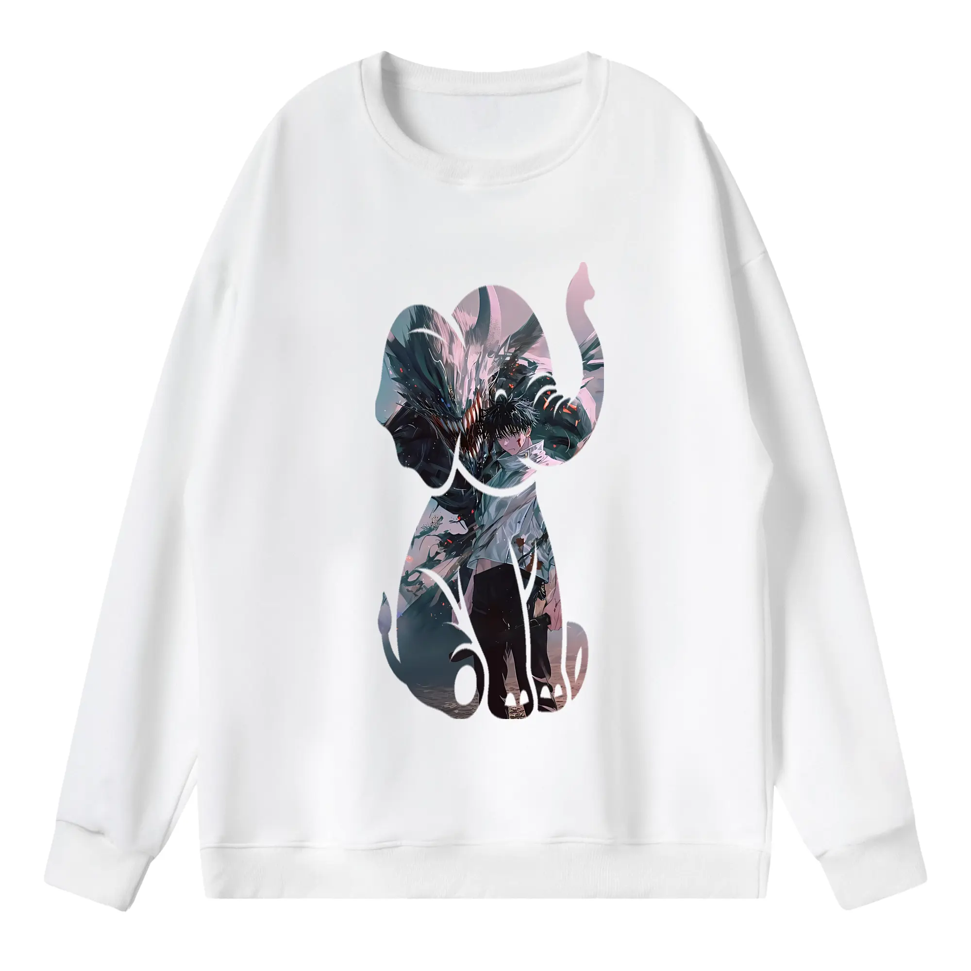 呪術廻戦 グッズ,乙骨 憂太 - 薄手 クルーネック スウェット 裏毛260g · ポリエステル 春秋向け カジュアル 男女兼用 · トレーナー デイリー スポーツ 散歩に最適