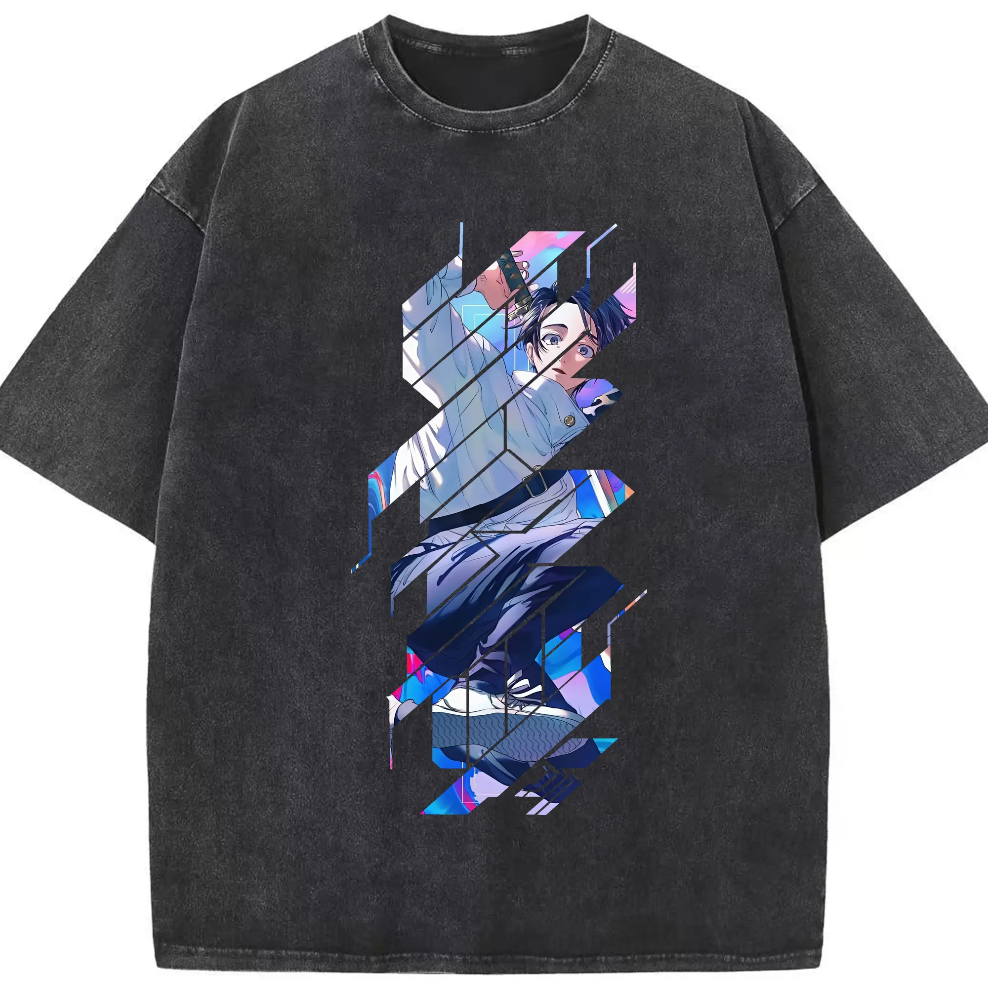 呪術廻戦 グッズ,乙骨 憂太 - 綿100％ ヴィンテージ風 半袖Tシャツ ・ フロントプリント ・ 柔らか肌触り ・ 通気性 快適 ・ スポーツ カジュアル 外出用