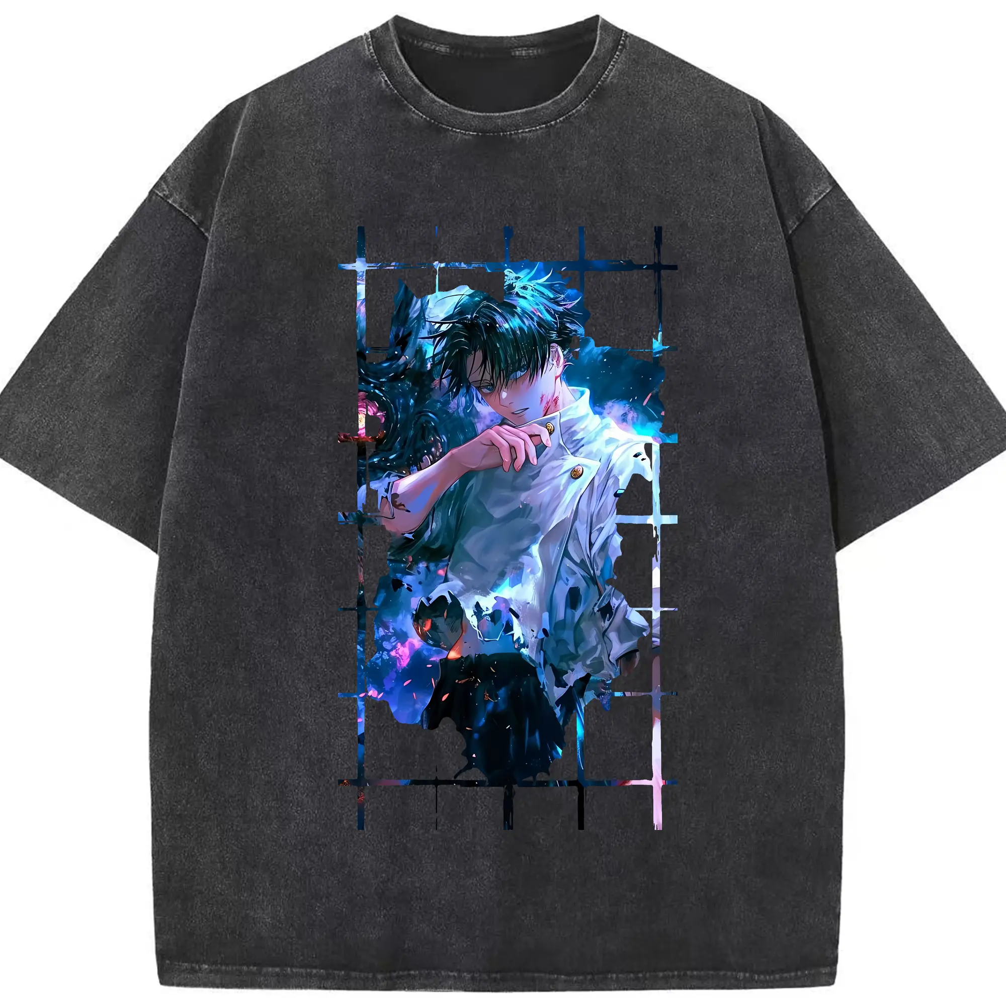 呪術廻戦 グッズ,乙骨 憂太 - 綿100％ ヴィンテージ風 半袖Tシャツ ・ フロントプリント ・ 柔らか肌触り ・ 通気性 快適 ・ スポーツ カジュアル 外出用