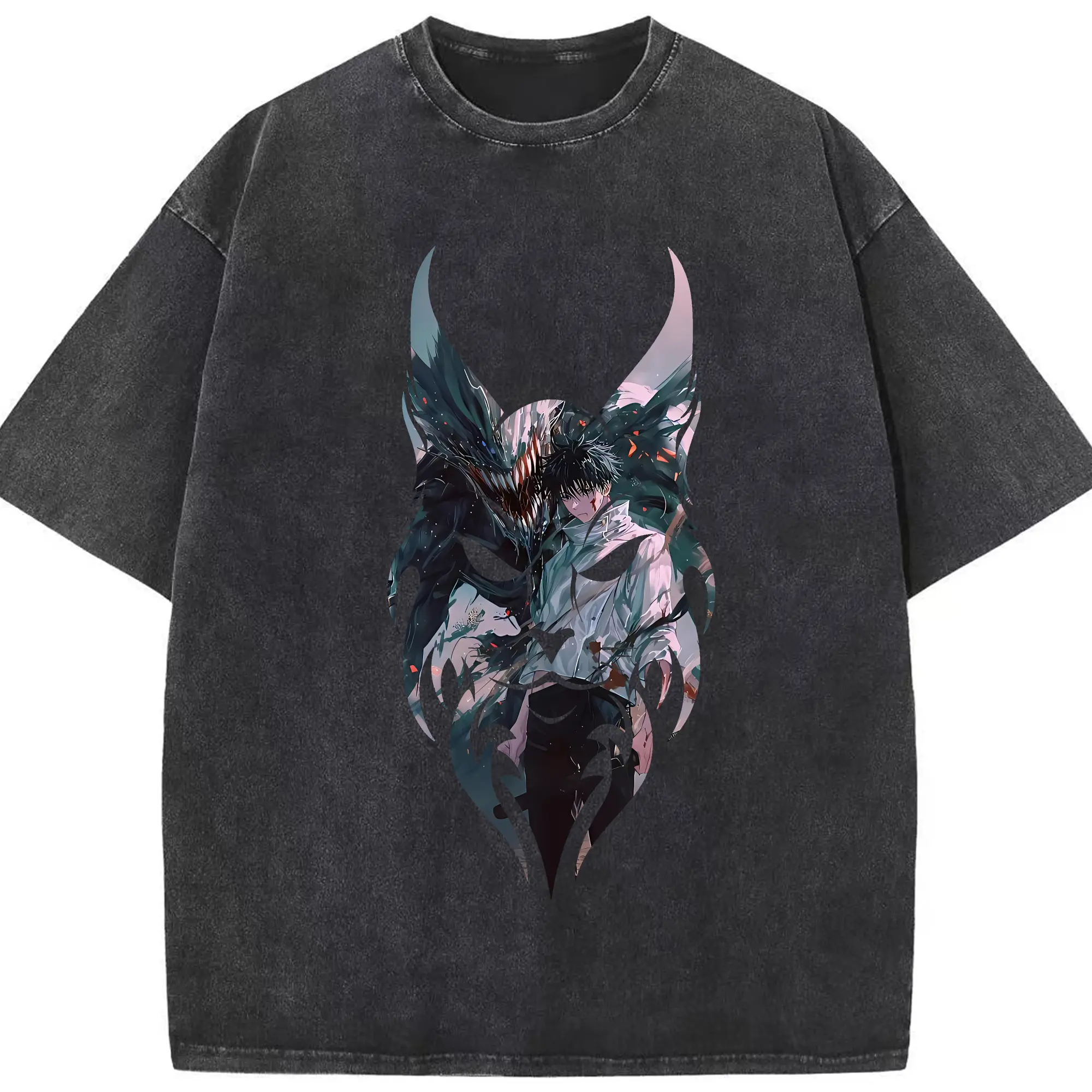 呪術廻戦 グッズ,乙骨 憂太 - 綿100％ ヴィンテージ風 半袖Tシャツ ・ フロントプリント ・ 柔らか肌触り ・ 通気性 快適 ・ スポーツ カジュアル 外出用