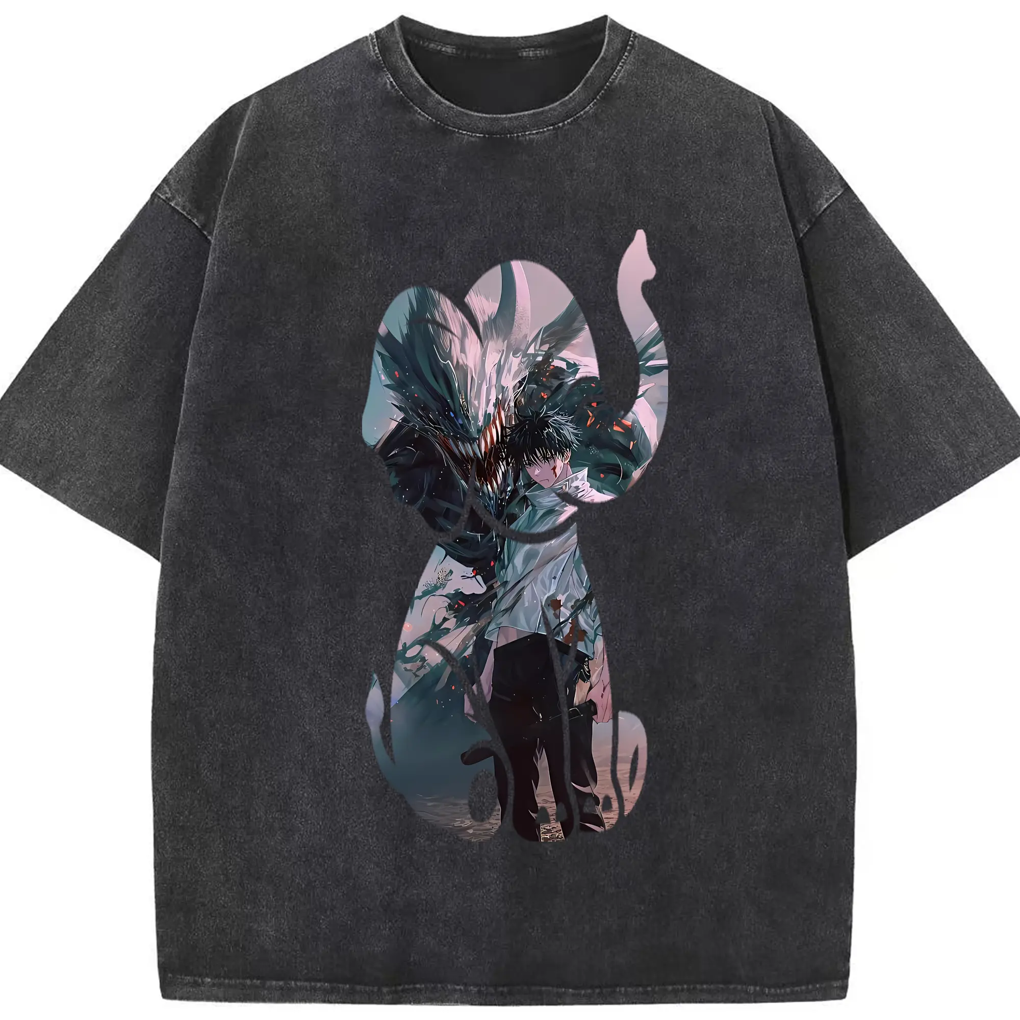 呪術廻戦 グッズ,乙骨 憂太 - 綿100％ ヴィンテージ風 半袖Tシャツ ・ フロントプリント ・ 柔らか肌触り ・ 通気性 快適 ・ スポーツ カジュアル 外出用