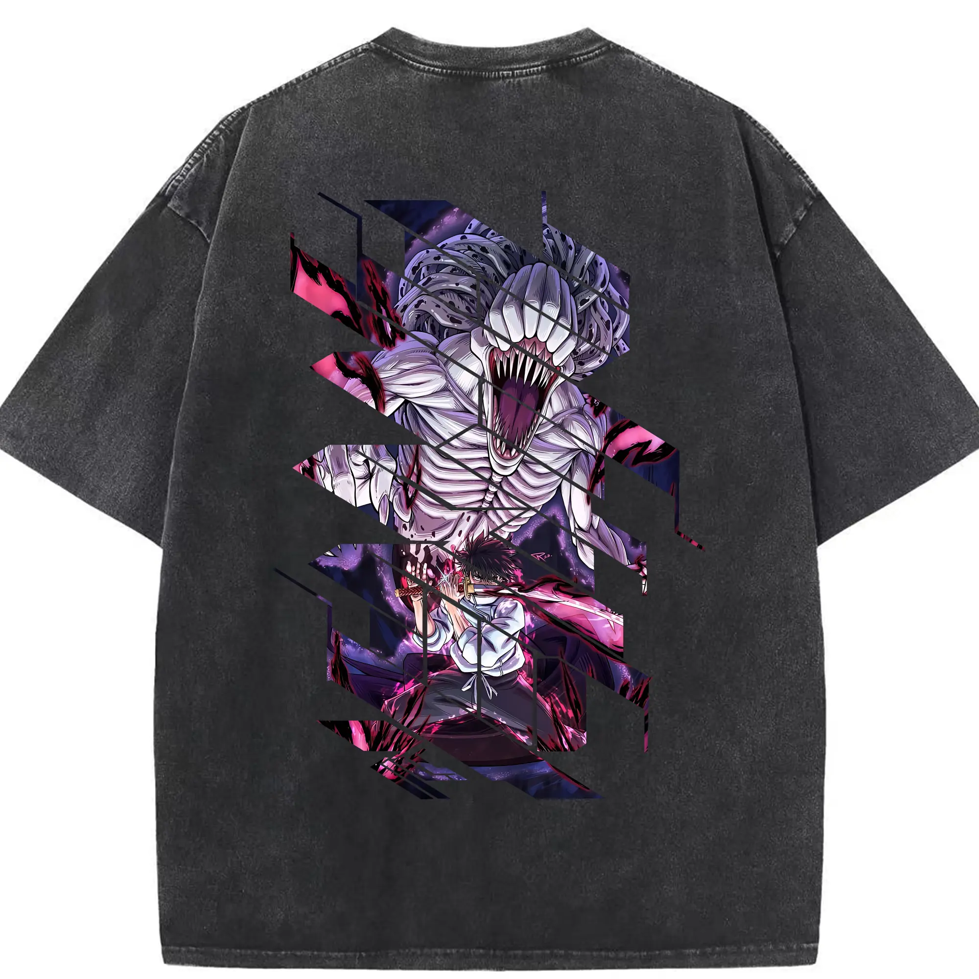 呪術廻戦 グッズ,乙骨 憂太 - 綿100％ ヴィンテージ風 半袖Tシャツ ・ 背面プリント ・ 柔らか肌触り ・ 通気性 快適 ・ スポーツ カジュアル 外出用