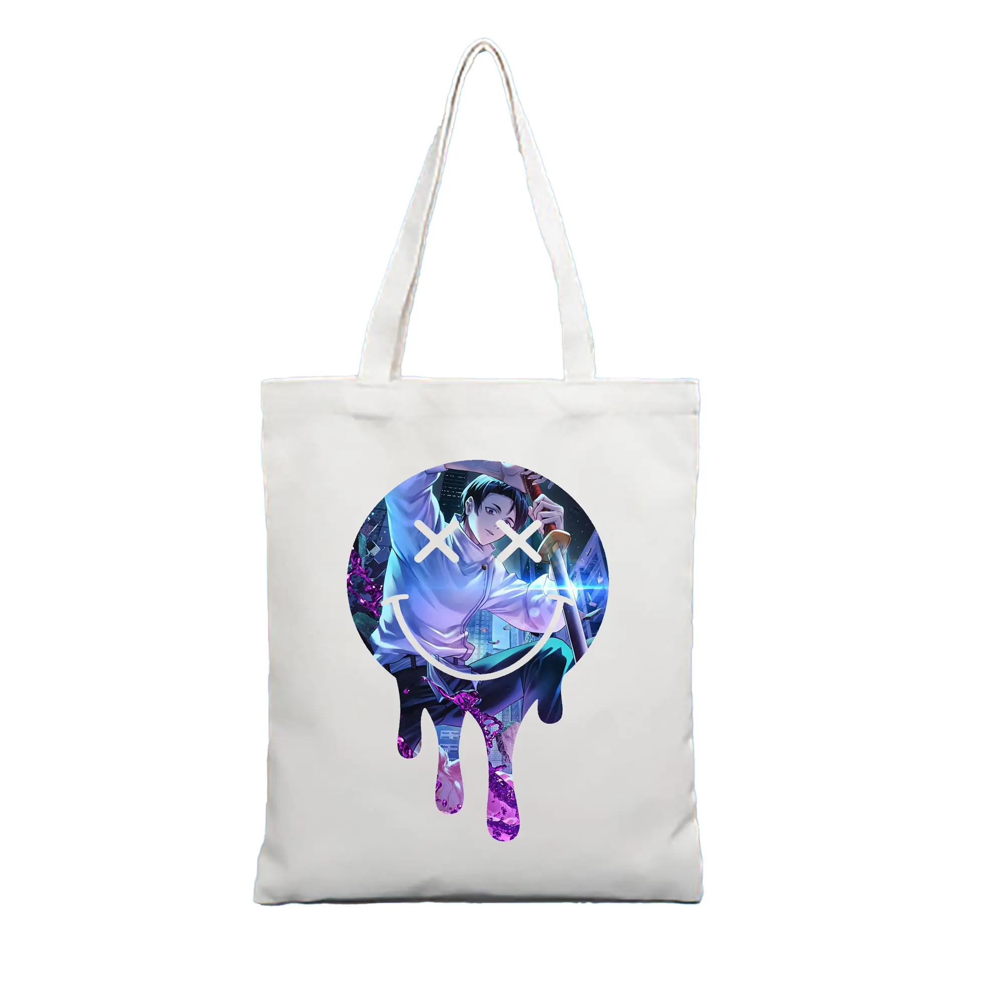 呪術廻戦 グッズ,乙骨 憂太 - 縦型キャンバス手提げバッグ（トートバッグ） ・ キャンバス素材 ・ ショッピング用 ・ 軽量 丈夫 お手入れ簡単