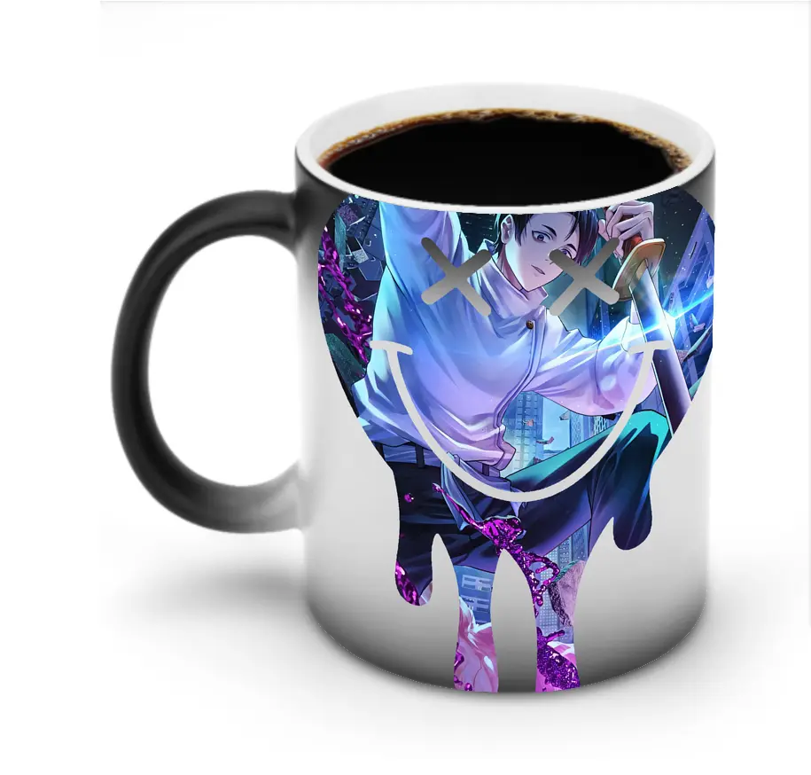 呪術廻戦 グッズ,乙骨 憂太 - 変色マグカップ ・ セラミック ・ 熱転写プリント ・ 耐久性 高品質 ・ ギフト・自宅用 コーヒー お茶