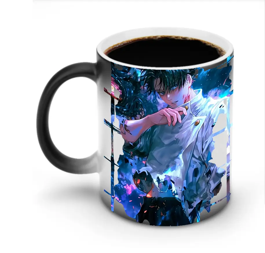 呪術廻戦 グッズ,乙骨 憂太 - 変色マグカップ ・ セラミック ・ 熱転写プリント ・ 耐久性 高品質 ・ ギフト・自宅用 コーヒー お茶