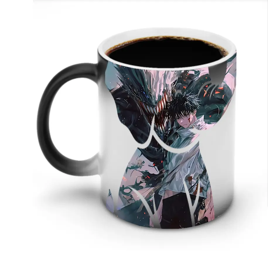 呪術廻戦 グッズ,乙骨 憂太 - 変色マグカップ ・ セラミック ・ 熱転写プリント ・ 耐久性 高品質 ・ ギフト・自宅用 コーヒー お茶