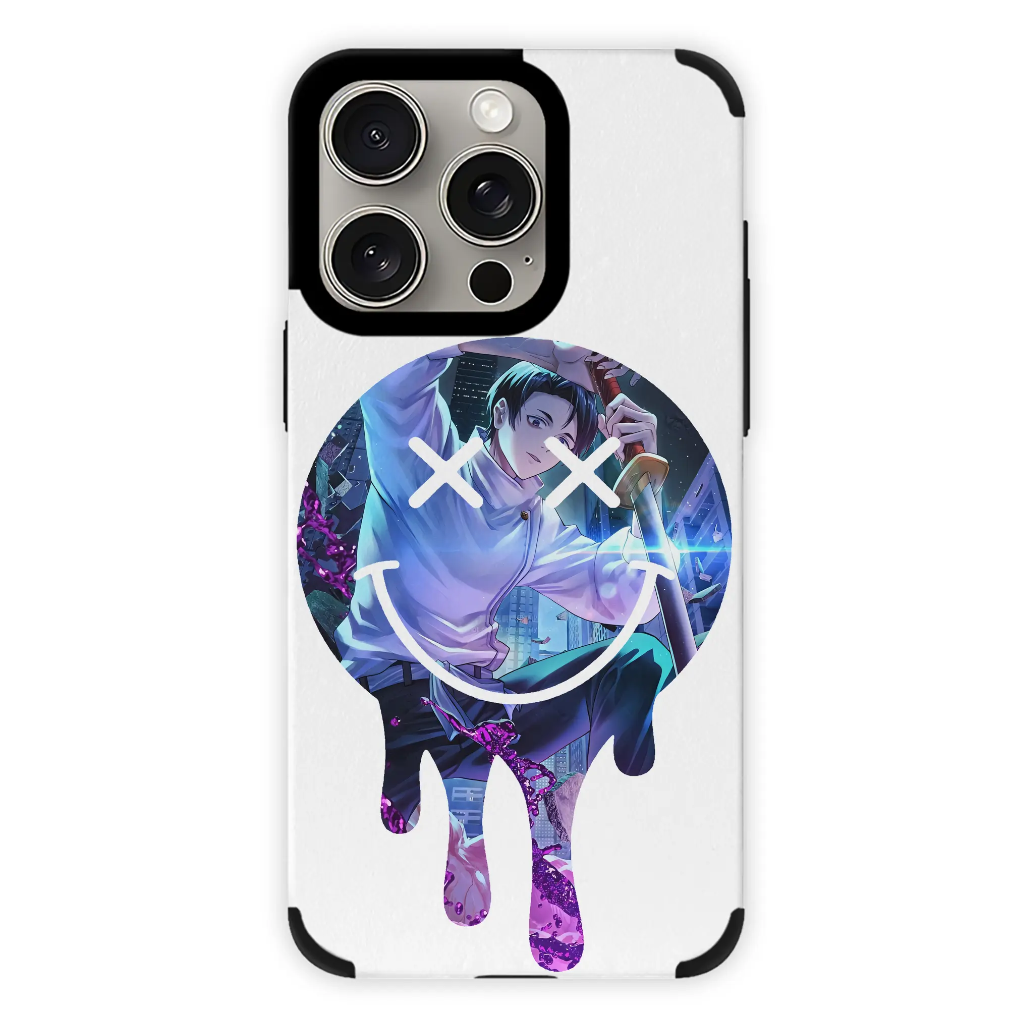 呪術廻戦 グッズ,乙骨 憂太 - IPhone15ProMax対応 ・ PUレザースマホケース ・ 耐衝撃 ・ 黄変防止 ・ 360度全面保護 ・ 柔らか手触り ・ 3D立体ボタン