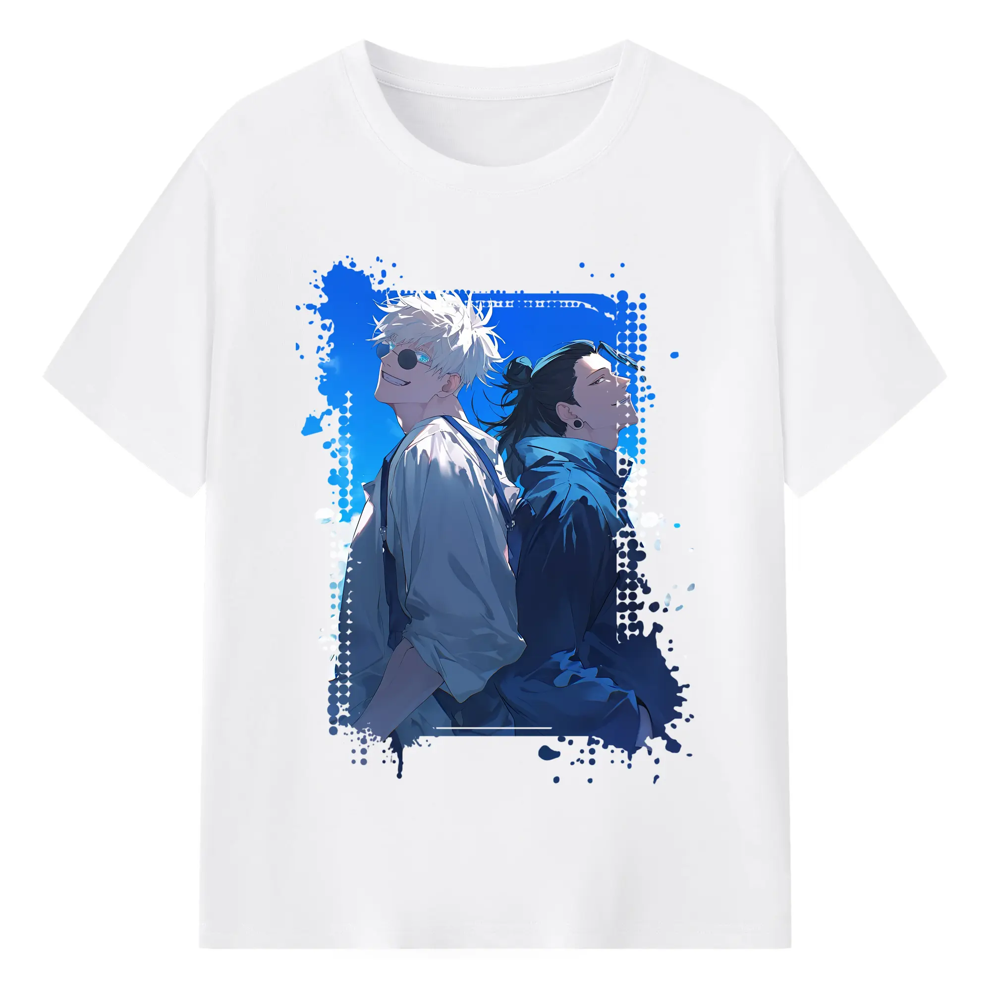 呪術廻戦 グッズ,夏油 傑 - 綿100％ 半袖Tシャツ ・ フロントプリント ・ 快適 通気性 ・ 日常使い 散歩 スポーツ用