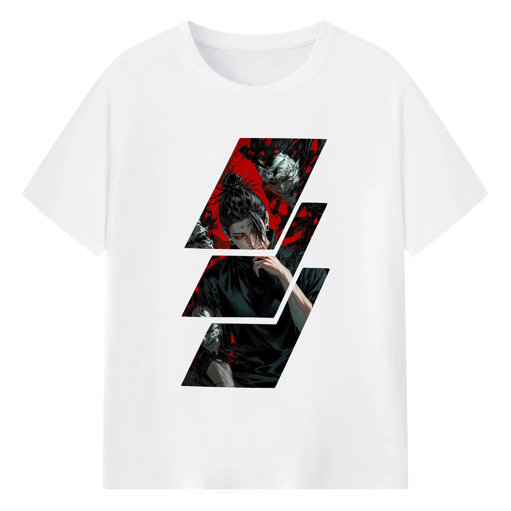 呪術廻戦 グッズ,夏油 傑 - 綿100％ 半袖Tシャツ ・ フロントプリント ・ 快適 通気性 ・ 日常使い 散歩 スポーツ用