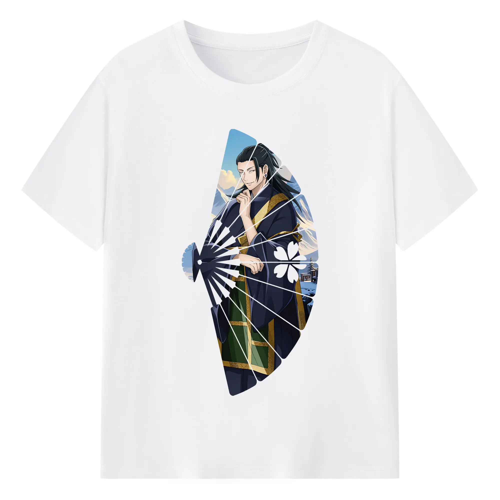 呪術廻戦 グッズ,夏油 傑 - 綿100％ 半袖Tシャツ ・ フロントプリント ・ 快適 通気性 ・ 日常使い 散歩 スポーツ用