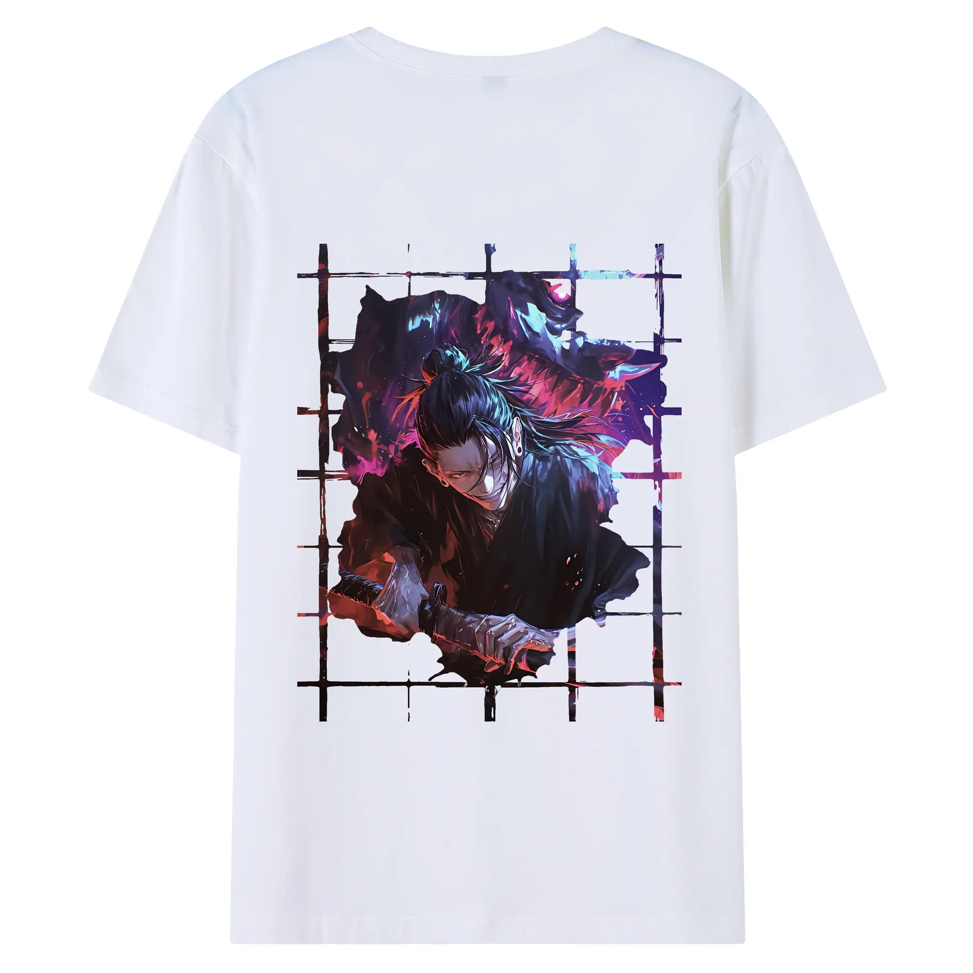 呪術廻戦 グッズ,夏油 傑 - 綿100％ 半袖Tシャツ ・ バックプリント ・ 快適 通気性 ・ 日常使い 散歩 スポーツ用