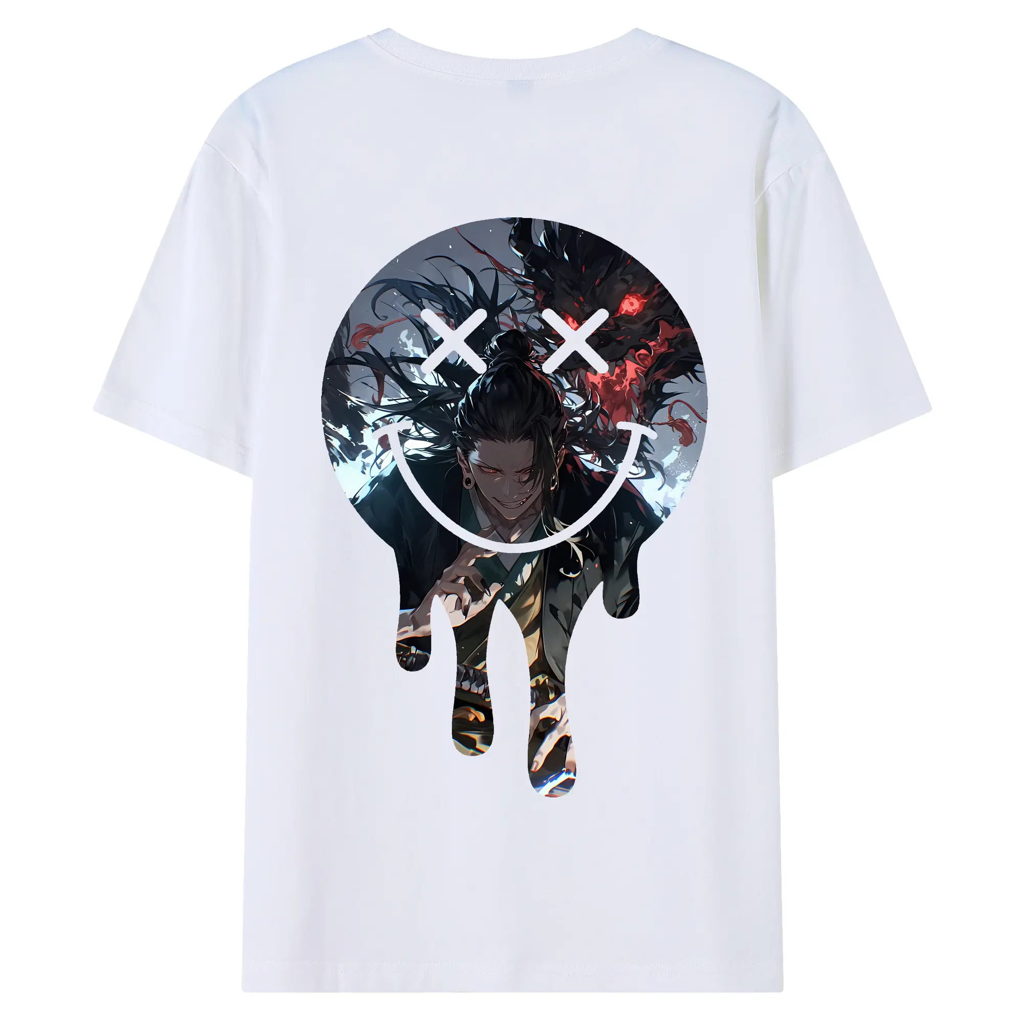 呪術廻戦 グッズ,夏油 傑 - 綿100％ 半袖Tシャツ ・ バックプリント ・ 快適 通気性 ・ 日常使い 散歩 スポーツ用