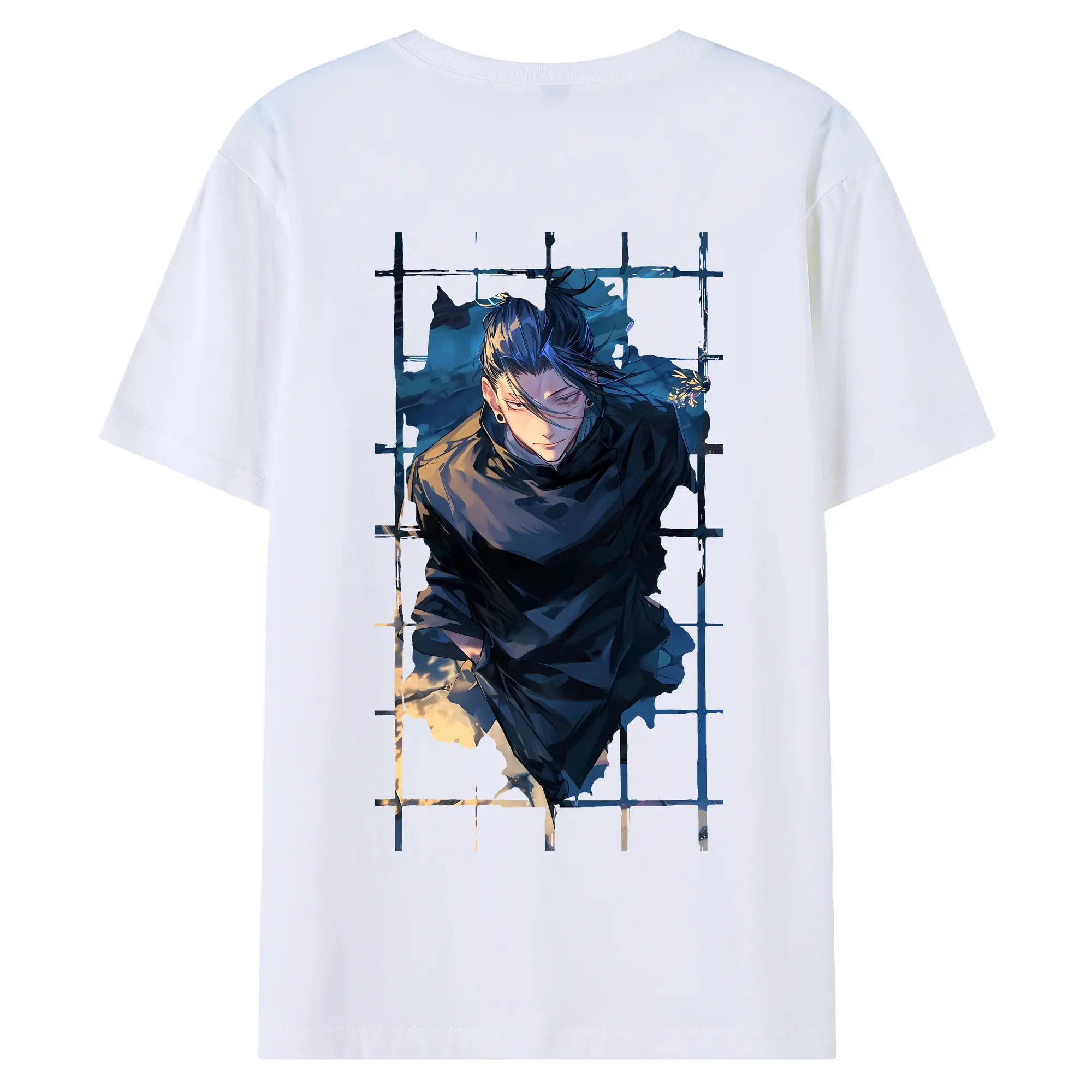 呪術廻戦 グッズ,夏油 傑 - 綿100％ 半袖Tシャツ ・ バックプリント ・ 快適 通気性 ・ 日常使い 散歩 スポーツ用