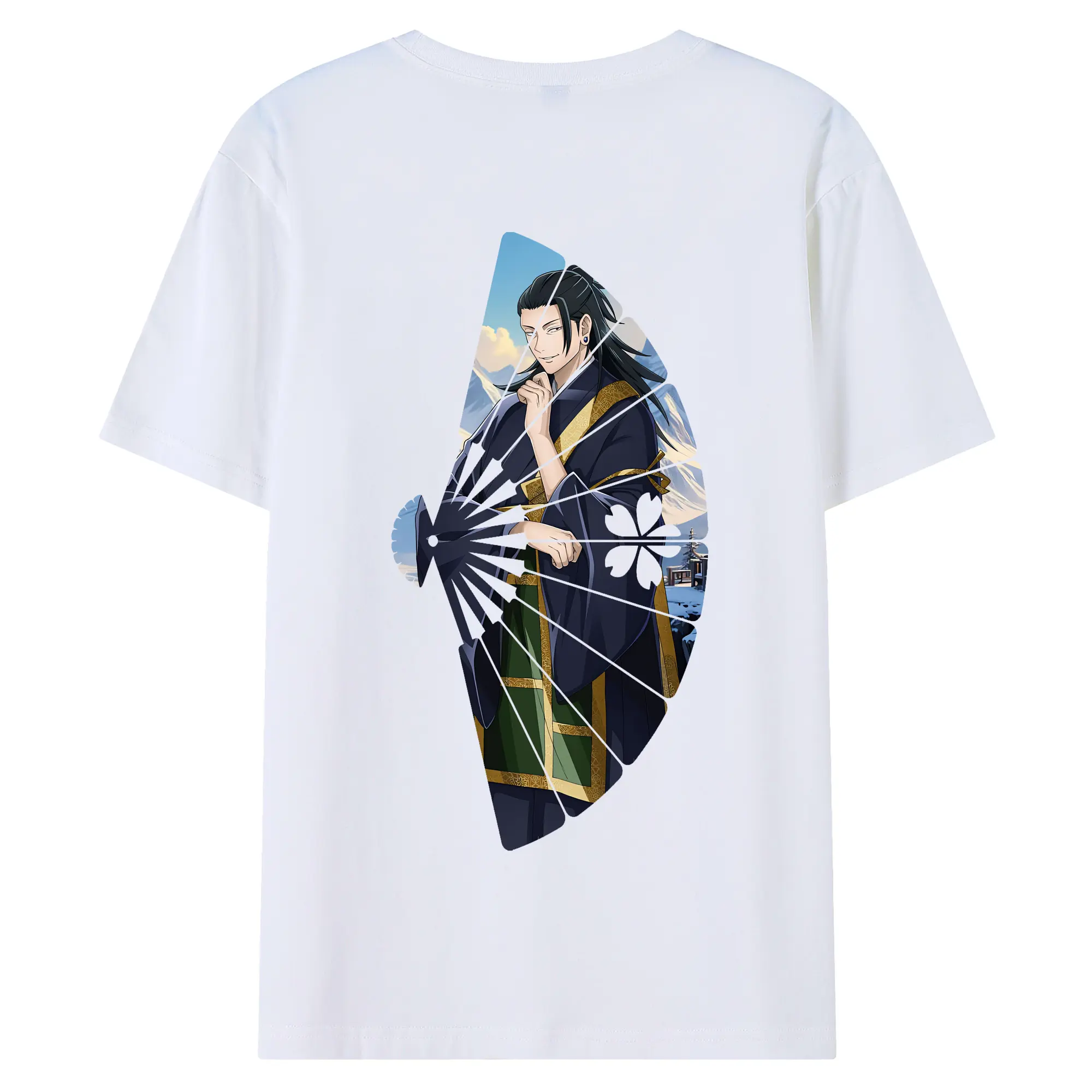 呪術廻戦 グッズ,夏油 傑 - 綿100％ 半袖Tシャツ ・ バックプリント ・ 快適 通気性 ・ 日常使い 散歩 スポーツ用