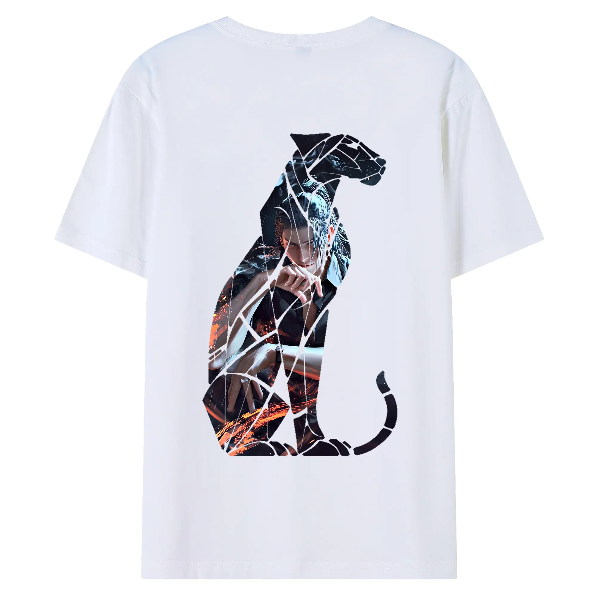 呪術廻戦 グッズ,夏油 傑 - 綿100％ 半袖Tシャツ ・ バックプリント ・ 快適 通気性 ・ 日常使い 散歩 スポーツ用