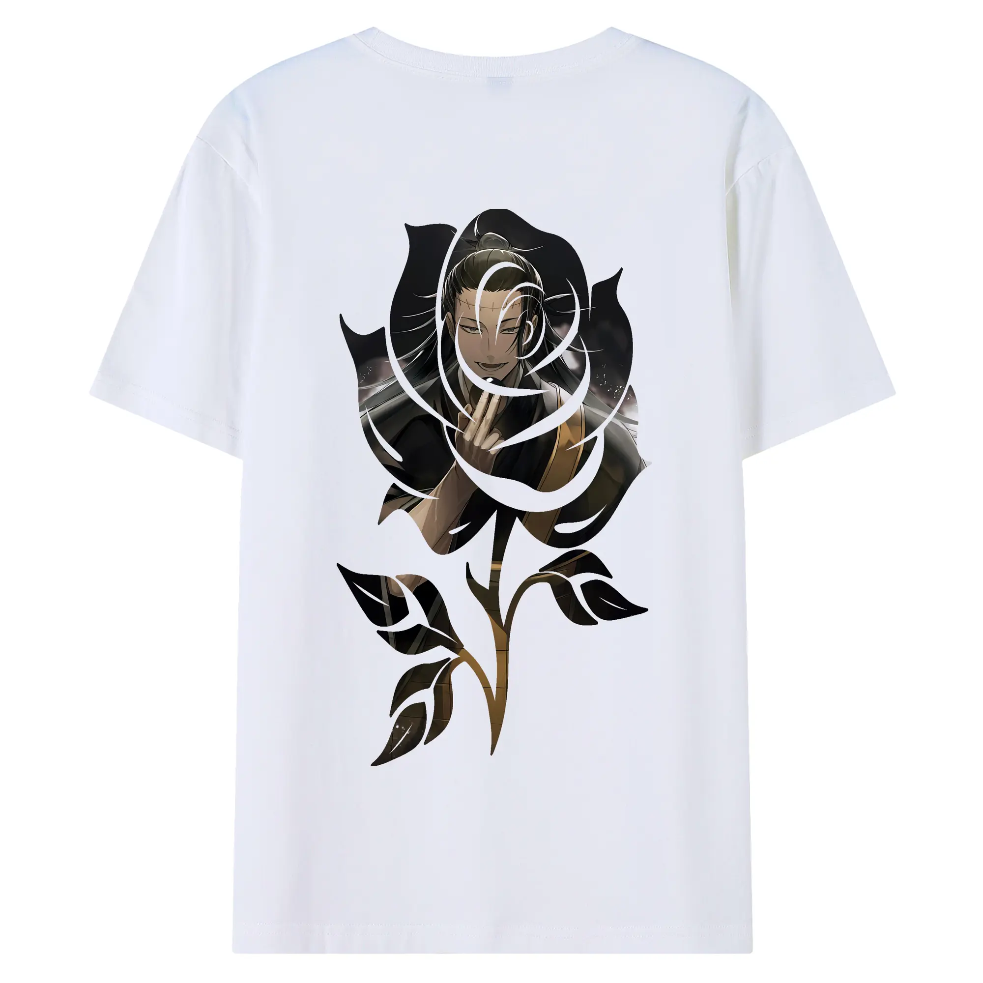 呪術廻戦 グッズ,夏油 傑 - 綿100％ 半袖Tシャツ ・ バックプリント ・ 快適 通気性 ・ 日常使い 散歩 スポーツ用