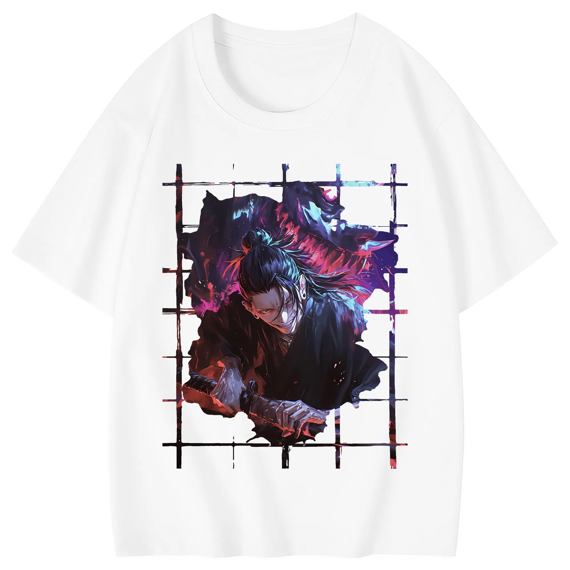 呪術廻戦 グッズ,夏油 傑 - 綿100％ キッズTシャツ ・ フロントプリント ・ 快適 通気性 ・ スポーツ カジュアル 散歩用