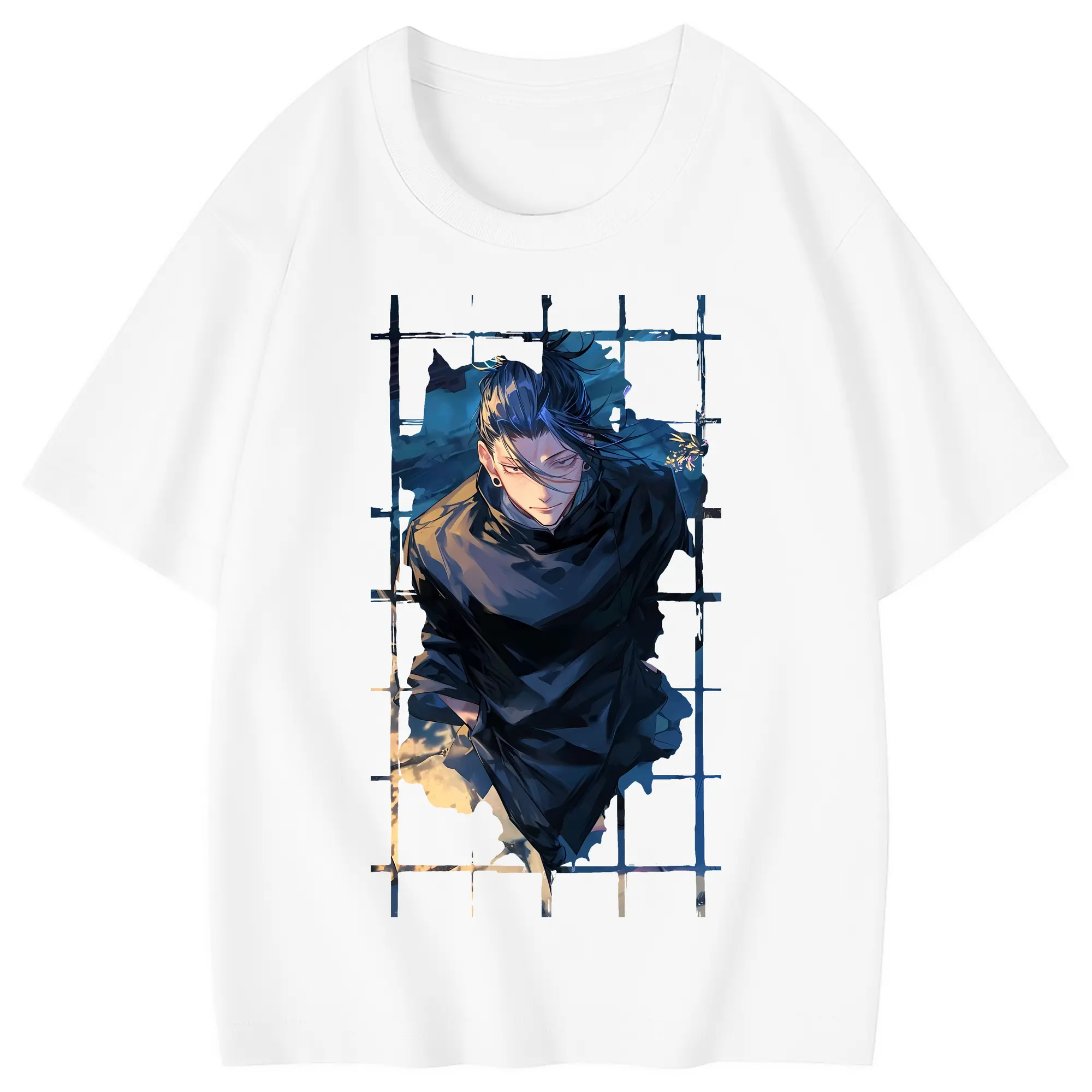 呪術廻戦 グッズ,夏油 傑 - 綿100％ キッズTシャツ ・ フロントプリント ・ 快適 通気性 ・ スポーツ カジュアル 散歩用