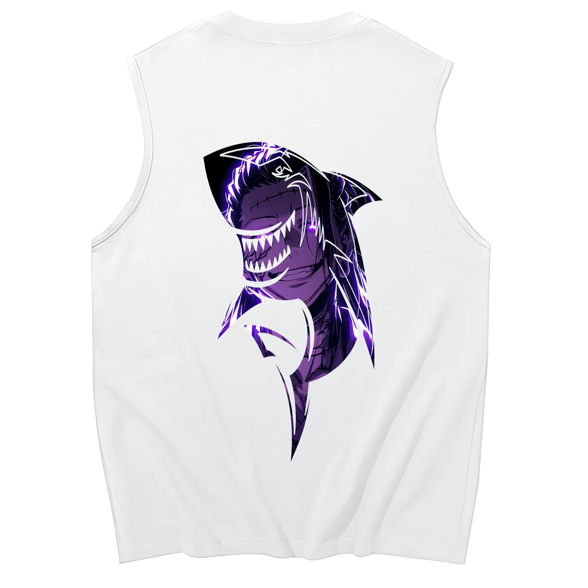 呪術廻戦 グッズ,夏油 傑 - コットン100％ タンクトップ ・ 背面プリント ・ タイトシルエット ・ 快適 通気性 ・ スポーツ カジュアル 散歩用