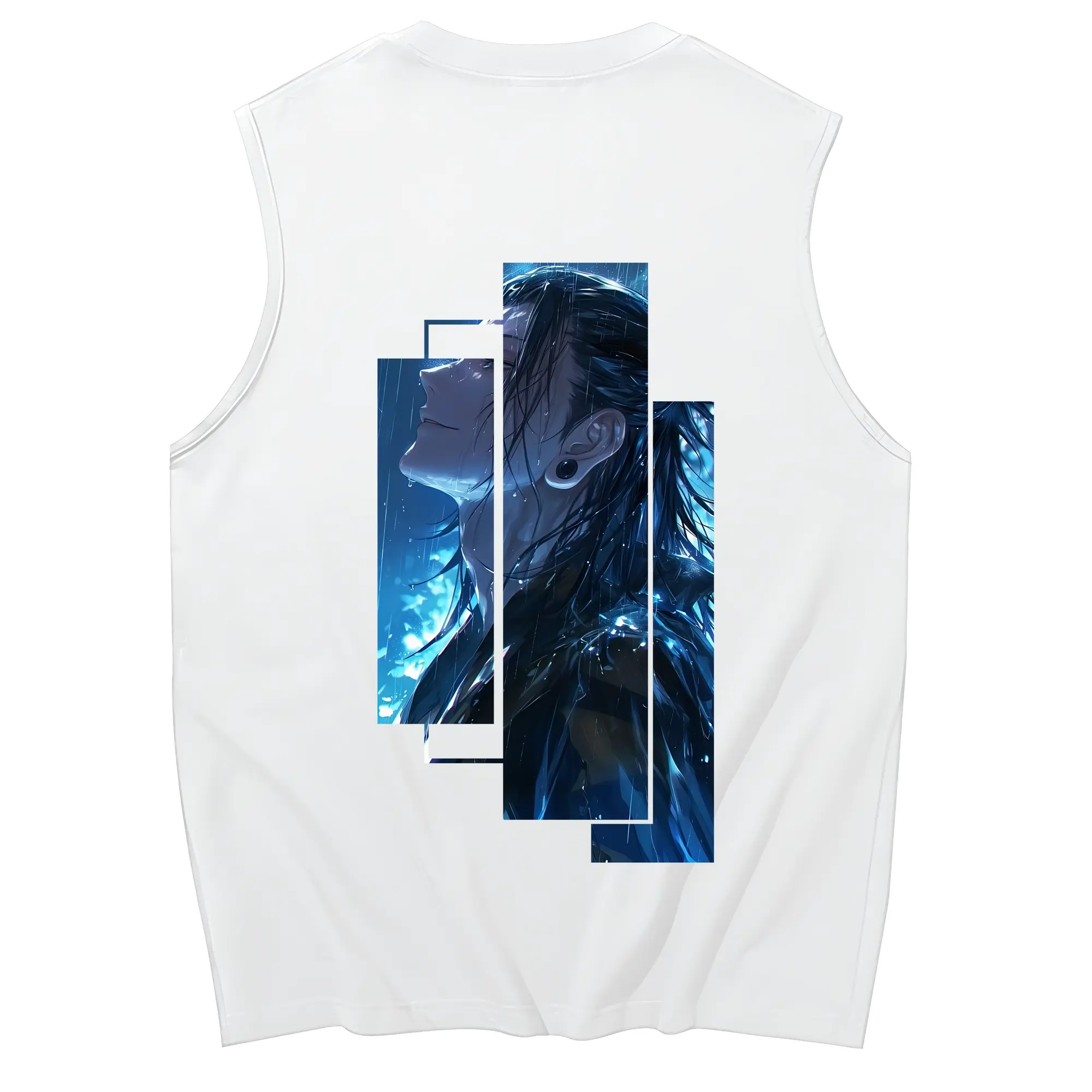 呪術廻戦 グッズ,夏油 傑 - コットン100％ タンクトップ ・ 背面プリント ・ タイトシルエット ・ 快適 通気性 ・ スポーツ カジュアル 散歩用