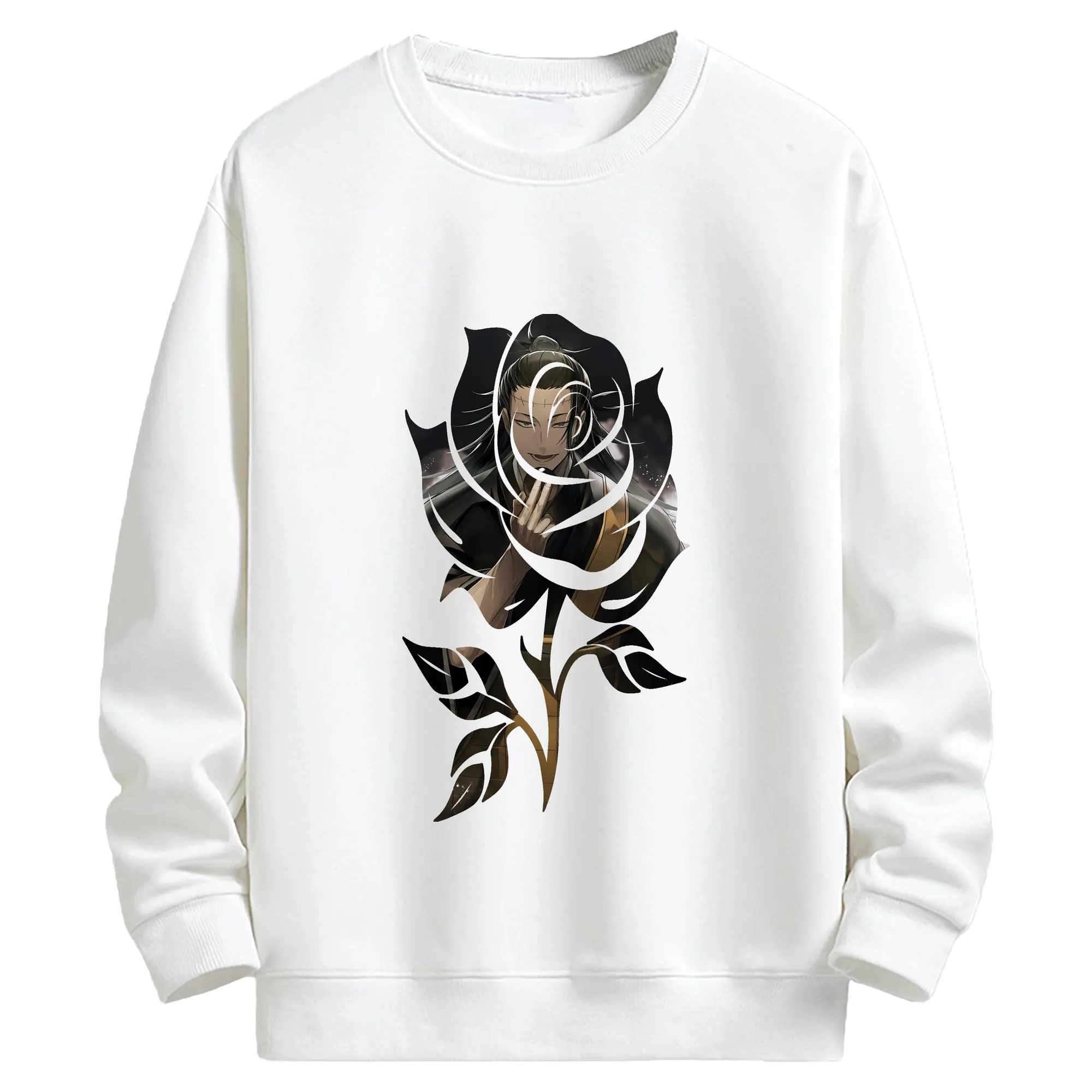呪術廻戦 グッズ,夏油 傑 - 高品質 クルーネック スウェット ・ コットン59％ ポリエステル41％ ・ ユニセックス 長袖 トレーナー ・ カジュアル デイリー スポーツ 散歩用