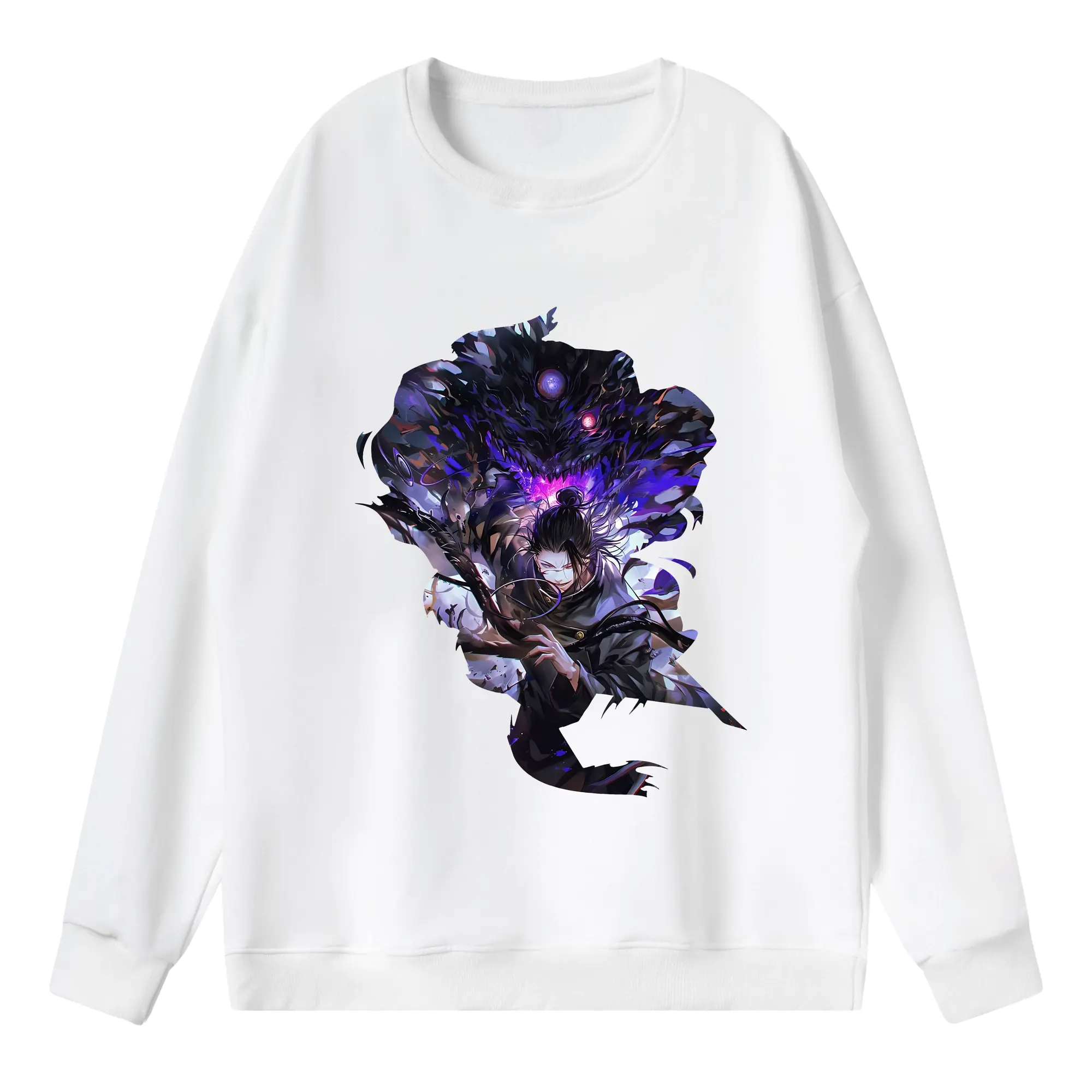 呪術廻戦 グッズ,夏油 傑 - 薄手 クルーネック スウェット 裏毛260g · ポリエステル 春秋向け カジュアル 男女兼用 · トレーナー デイリー スポーツ 散歩に最適