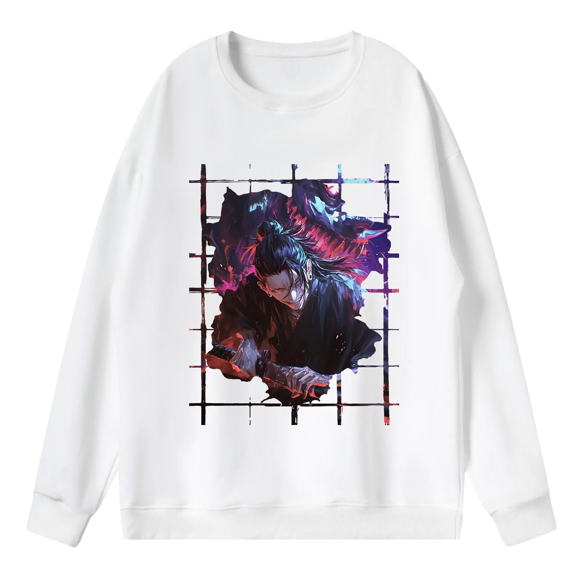 呪術廻戦 グッズ,夏油 傑 - 薄手 クルーネック スウェット 裏毛260g · ポリエステル 春秋向け カジュアル 男女兼用 · トレーナー デイリー スポーツ 散歩に最適