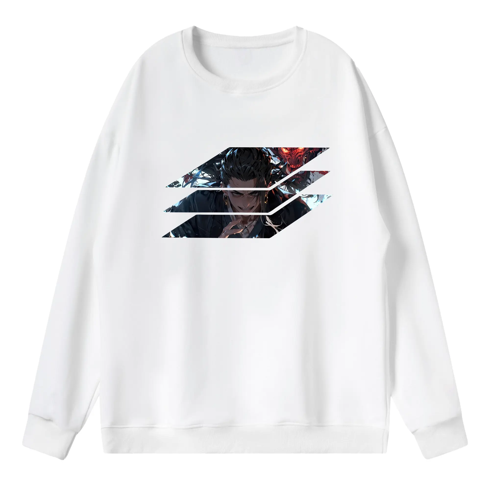 呪術廻戦 グッズ,夏油 傑 - 薄手 クルーネック スウェット 裏毛260g · ポリエステル 春秋向け カジュアル 男女兼用 · トレーナー デイリー スポーツ 散歩に最適