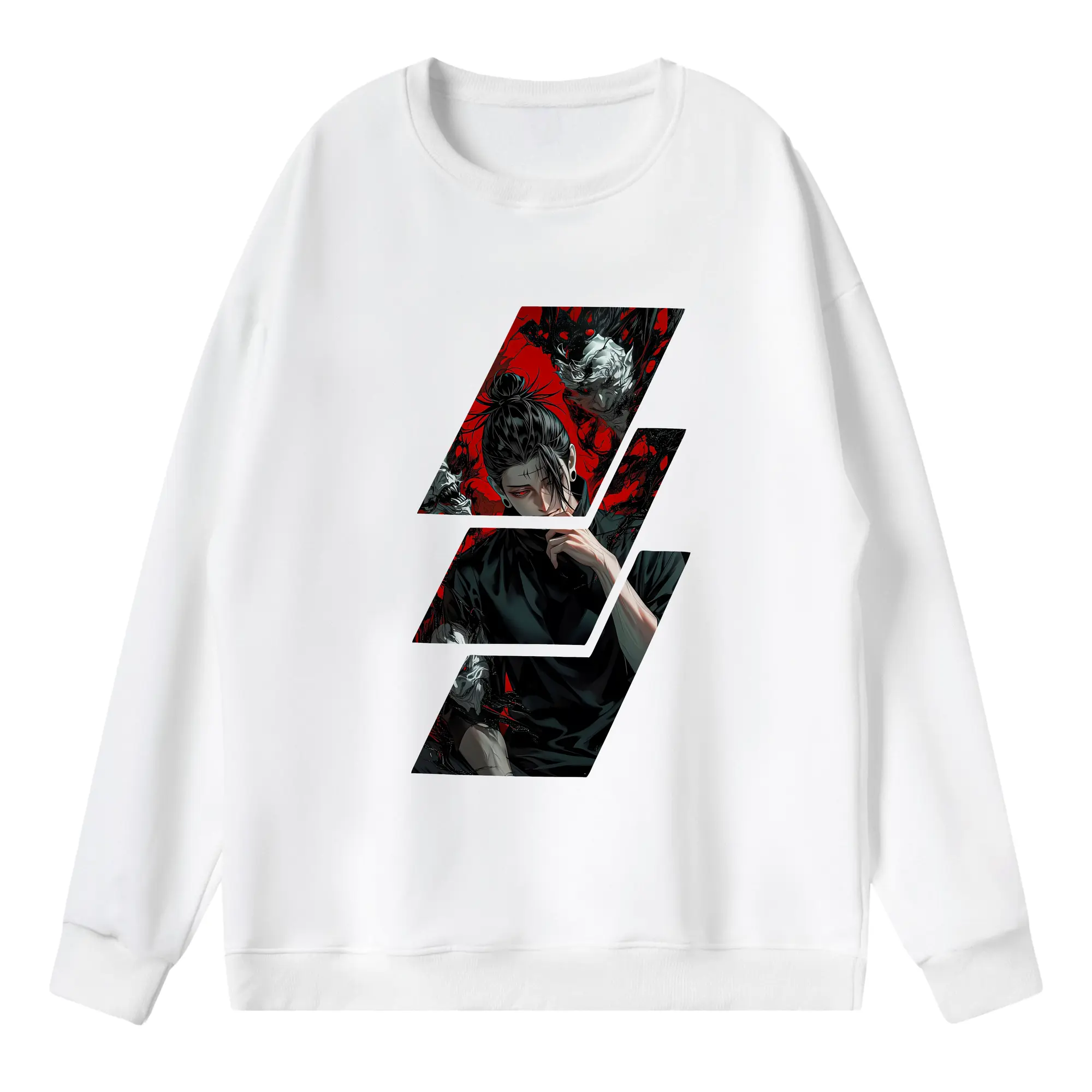 呪術廻戦 グッズ,夏油 傑 - 薄手 クルーネック スウェット 裏毛260g · ポリエステル 春秋向け カジュアル 男女兼用 · トレーナー デイリー スポーツ 散歩に最適