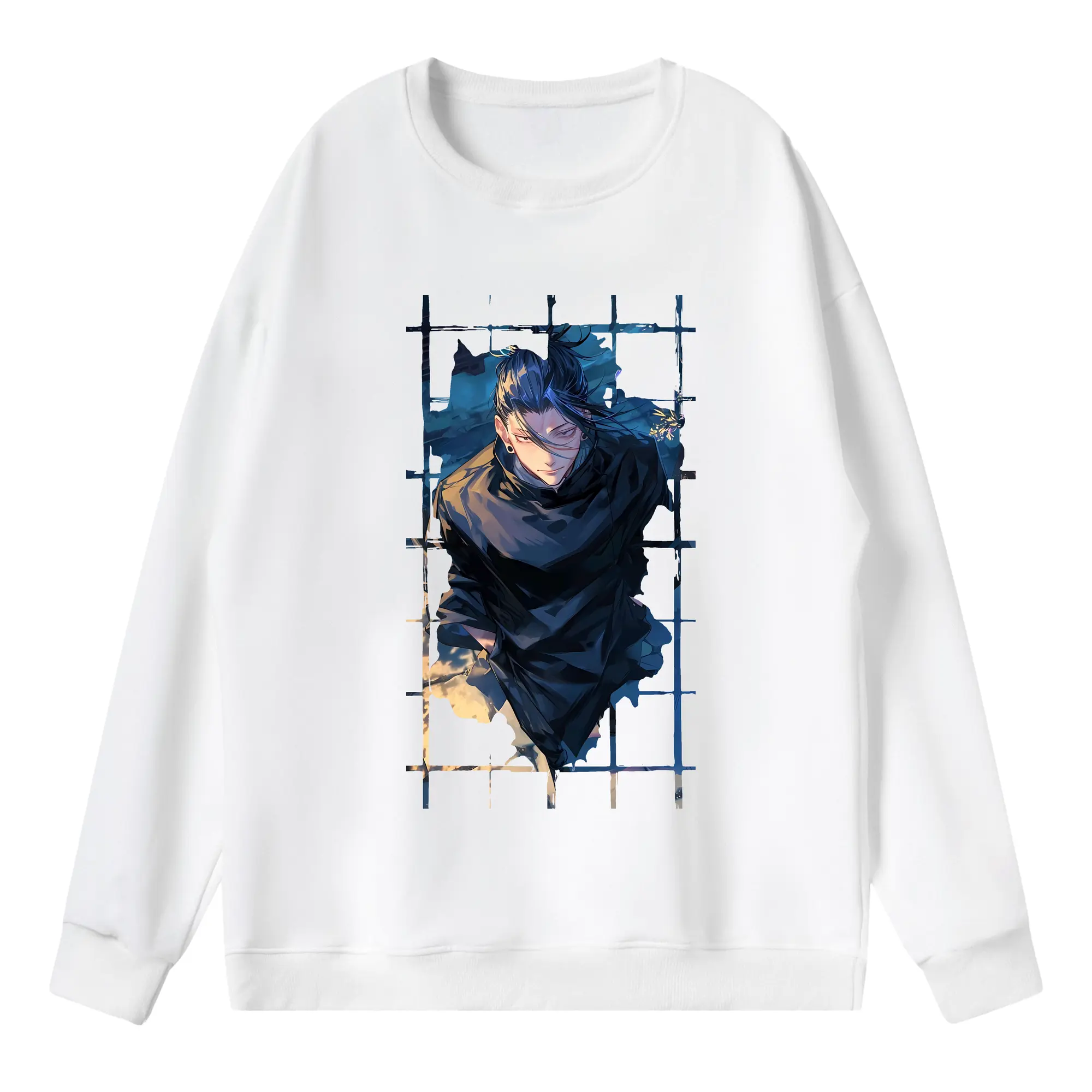 呪術廻戦 グッズ,夏油 傑 - 薄手 クルーネック スウェット 裏毛260g · ポリエステル 春秋向け カジュアル 男女兼用 · トレーナー デイリー スポーツ 散歩に最適