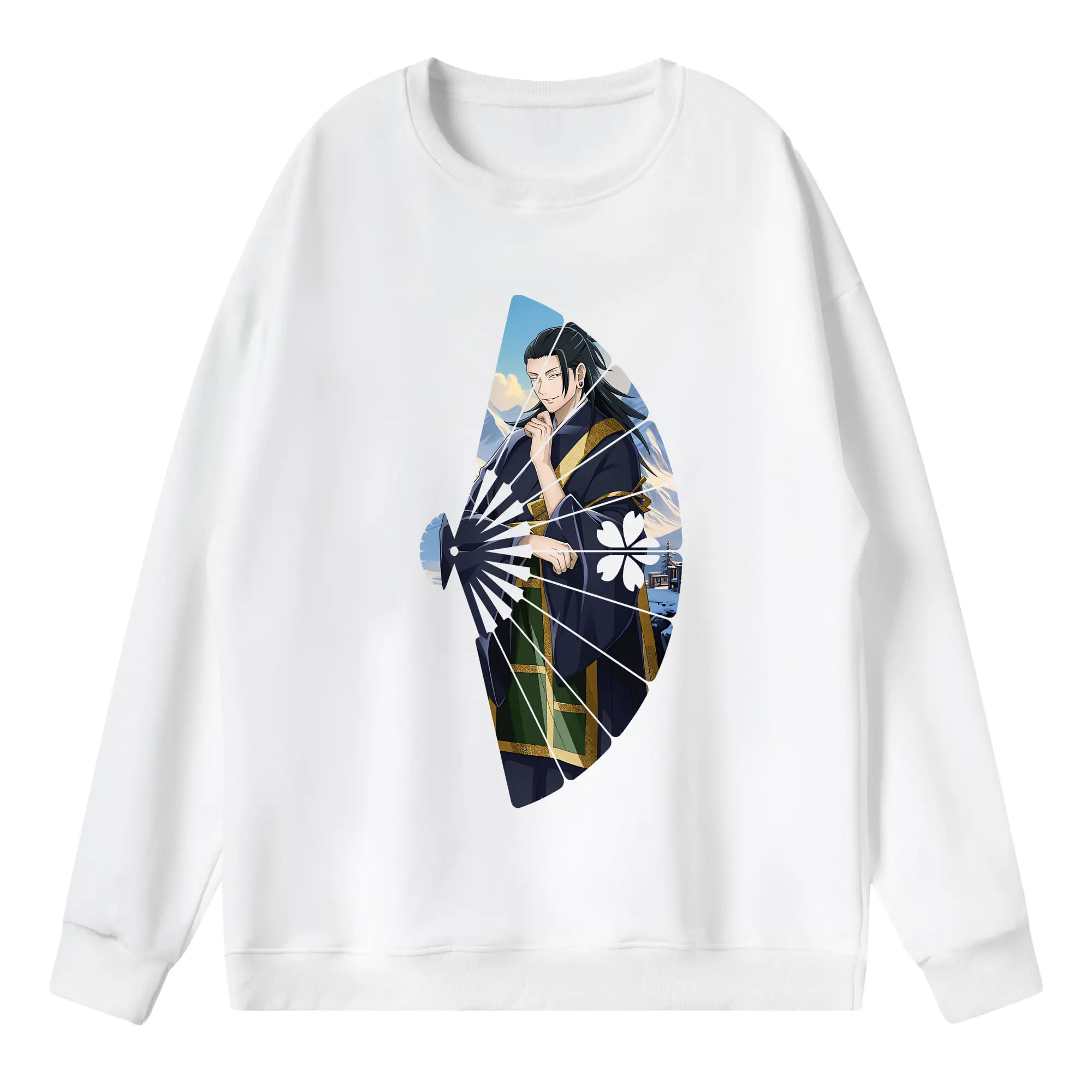 呪術廻戦 グッズ,夏油 傑 - 薄手 クルーネック スウェット 裏毛260g · ポリエステル 春秋向け カジュアル 男女兼用 · トレーナー デイリー スポーツ 散歩に最適
