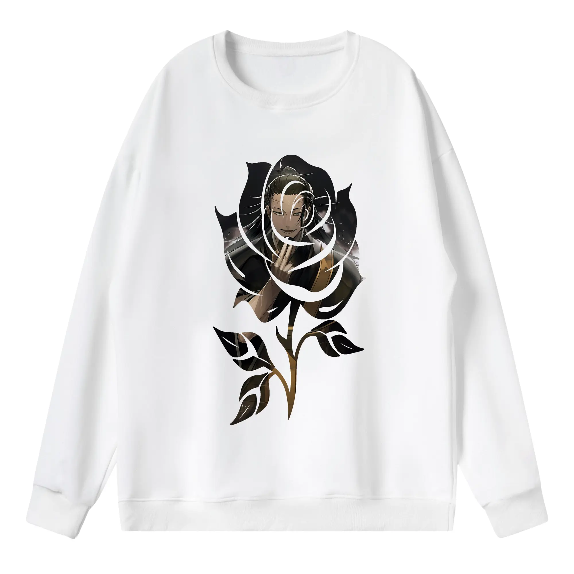 呪術廻戦 グッズ,夏油 傑 - 薄手 クルーネック スウェット 裏毛260g · ポリエステル 春秋向け カジュアル 男女兼用 · トレーナー デイリー スポーツ 散歩に最適