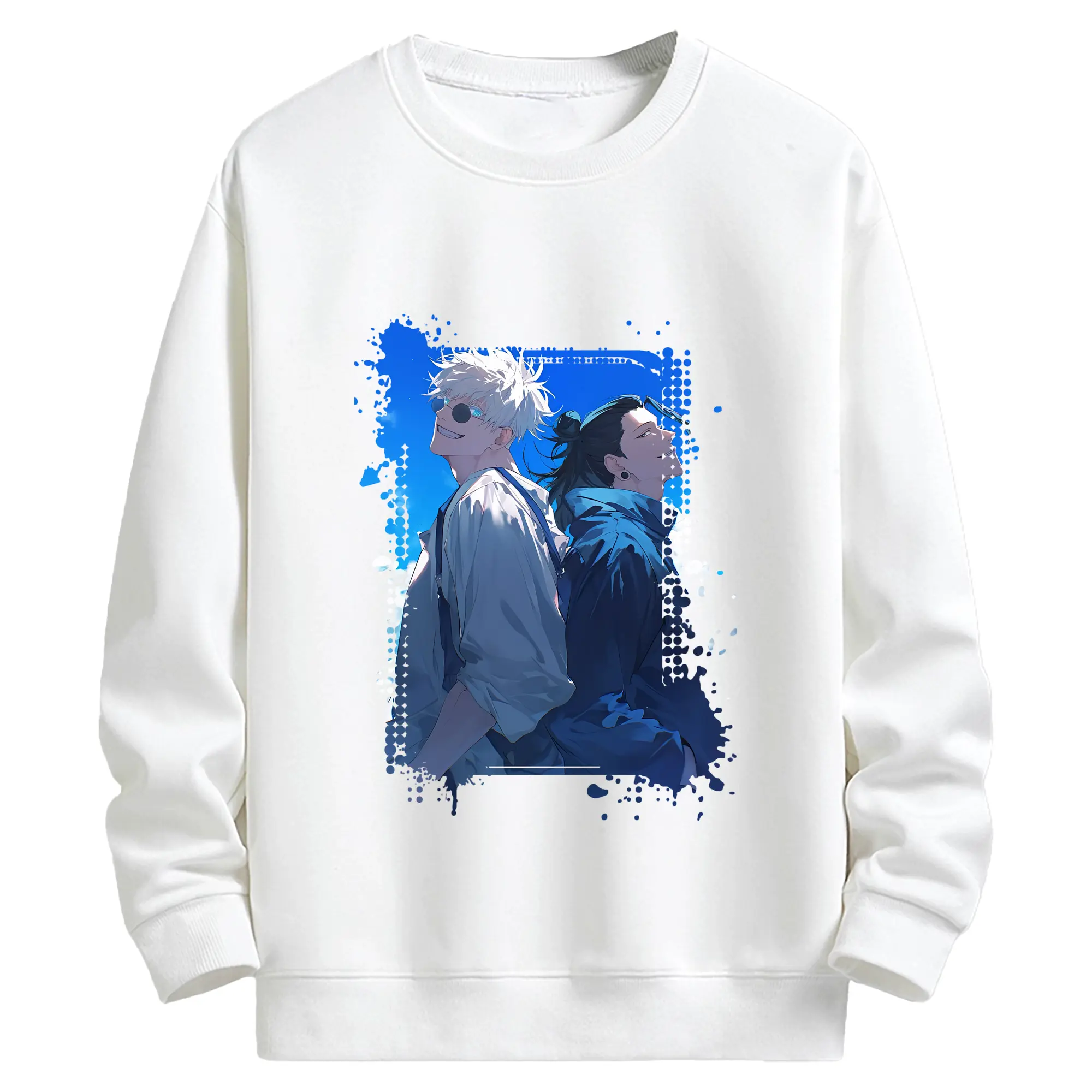 呪術廻戦 グッズ,夏油 傑 - キッズ クルーネックスウェットシャツ ・ フロントプリント ・ 綿80％ ポリエステル20％ ・ 快適 通学 スポーツ 日常使い お散歩用