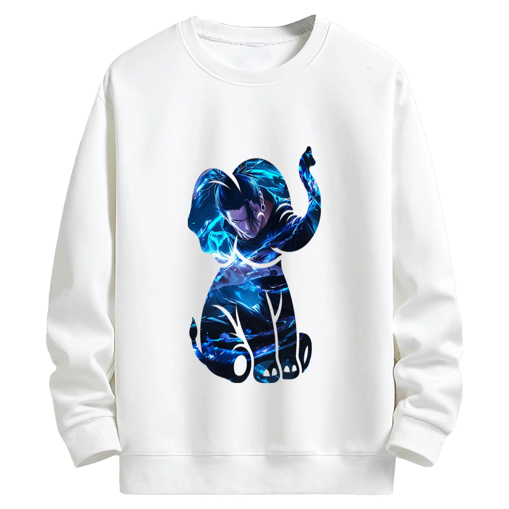 呪術廻戦 グッズ,夏油 傑 - キッズ クルーネックスウェットシャツ ・ フロントプリント ・ 綿80％ ポリエステル20％ ・ 快適 通学 スポーツ 日常使い お散歩用