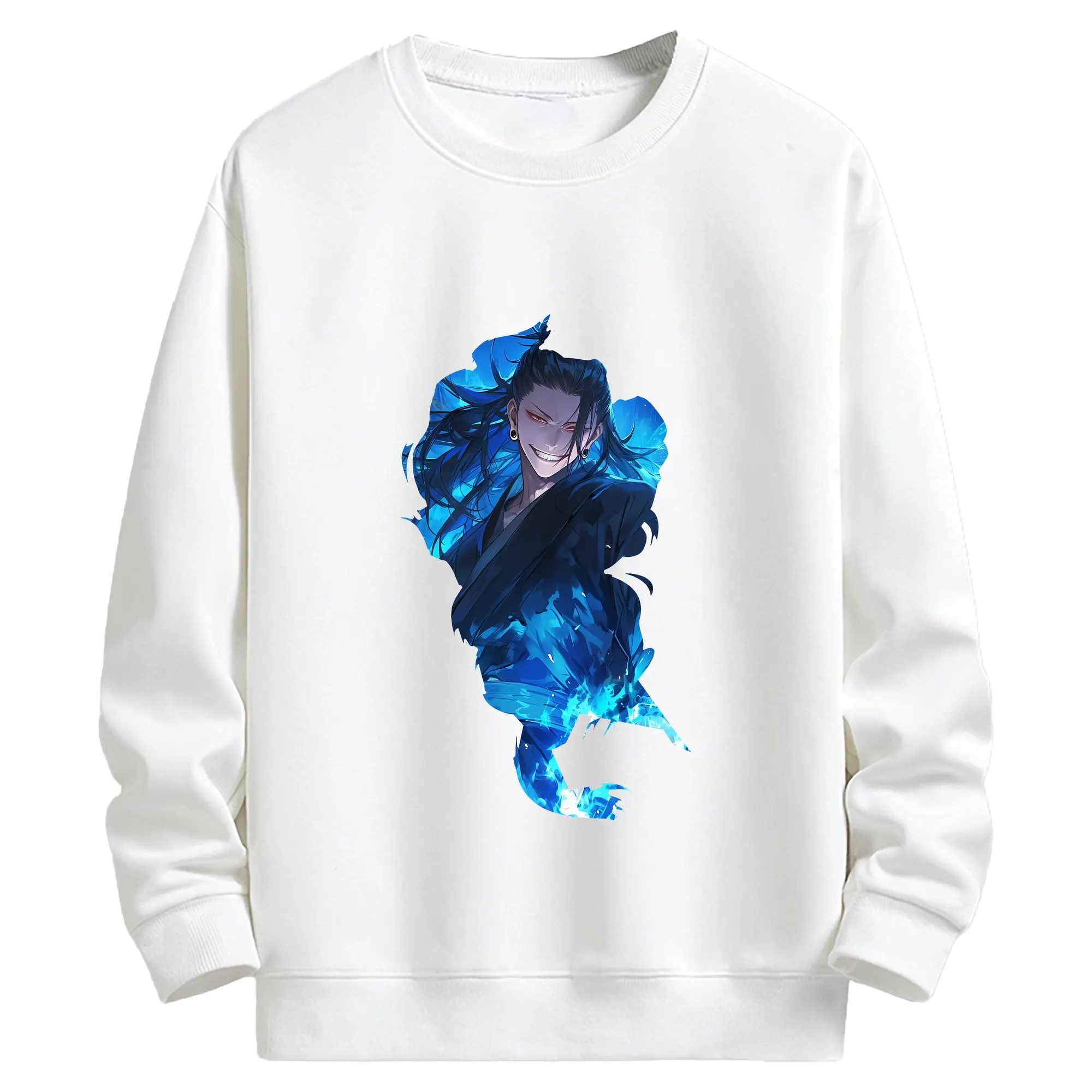 呪術廻戦 グッズ,夏油 傑 - キッズ クルーネックスウェットシャツ ・ フロントプリント ・ 綿80％ ポリエステル20％ ・ 快適 通学 スポーツ 日常使い お散歩用