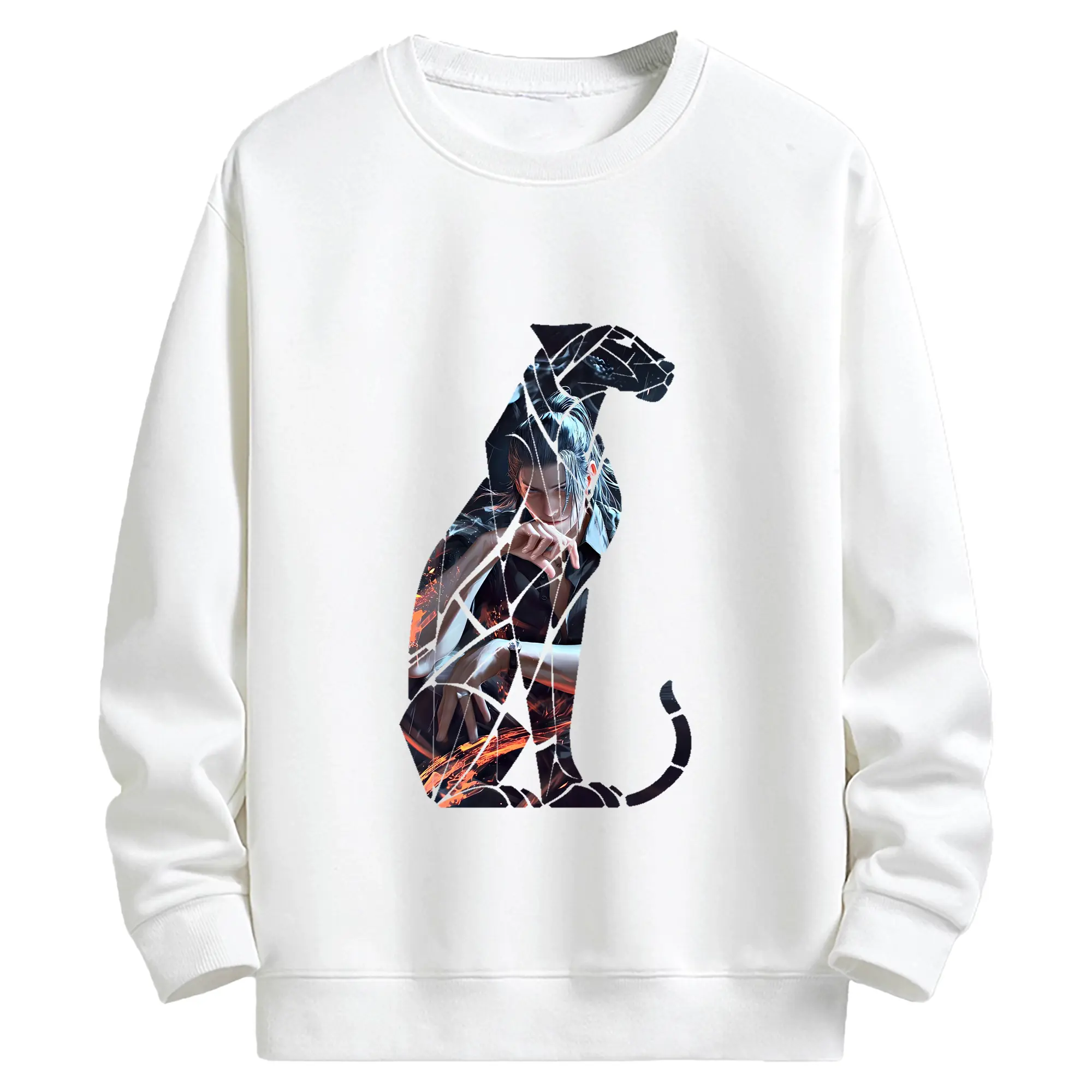 呪術廻戦 グッズ,夏油 傑 - キッズ クルーネックスウェットシャツ ・ フロントプリント ・ 綿80％ ポリエステル20％ ・ 快適 通学 スポーツ 日常使い お散歩用