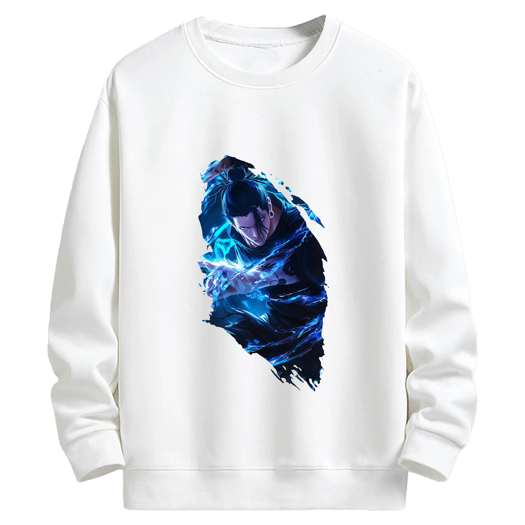 呪術廻戦 グッズ,夏油 傑 - キッズ クルーネックスウェットシャツ ・ フロントプリント ・ 綿80％ ポリエステル20％ ・ 快適 通学 スポーツ 日常使い お散歩用